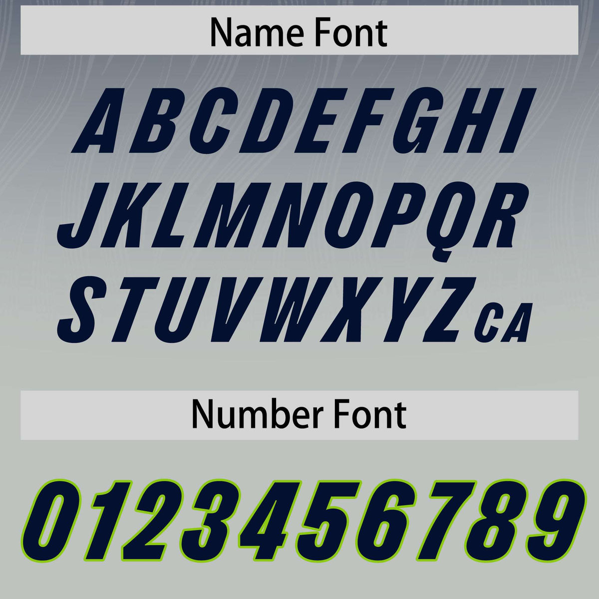 Custom Navy Gray Gradient Fashion Outdoor Authentic American Football Jersey