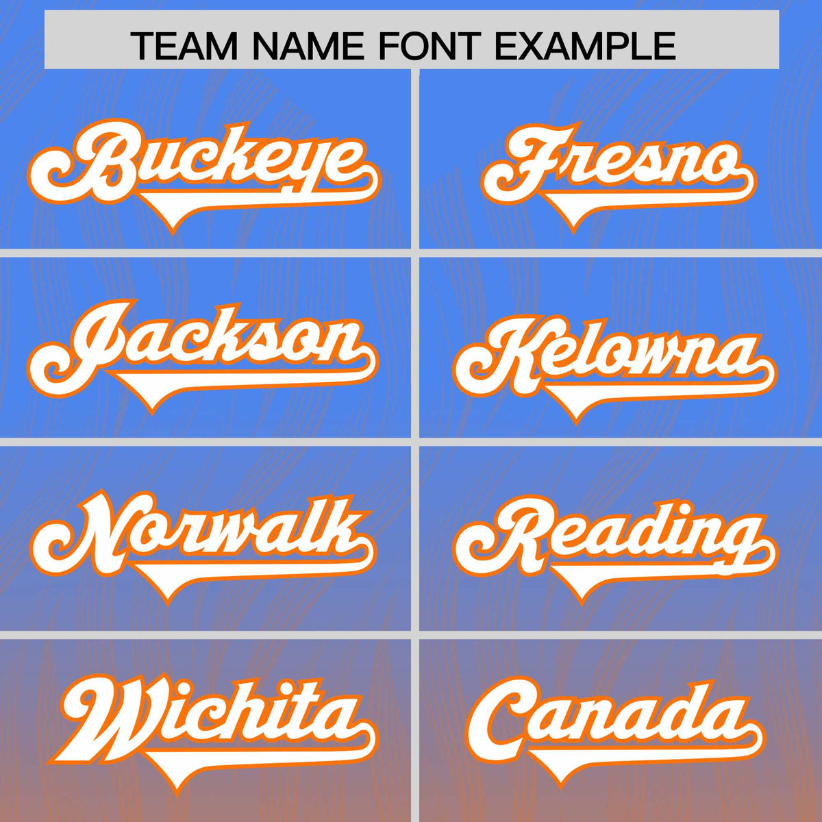 Custom Powder Blue Orange Gradient Fashion Outdoor Authentic American Football Jersey