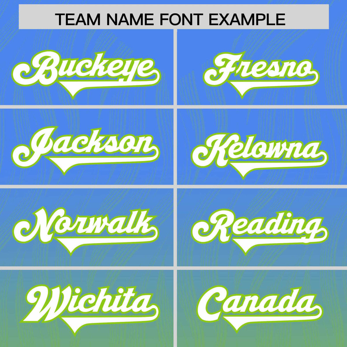 Custom Powder Blue Neon Green Gradient Fashion Outdoor Authentic American Football Jersey