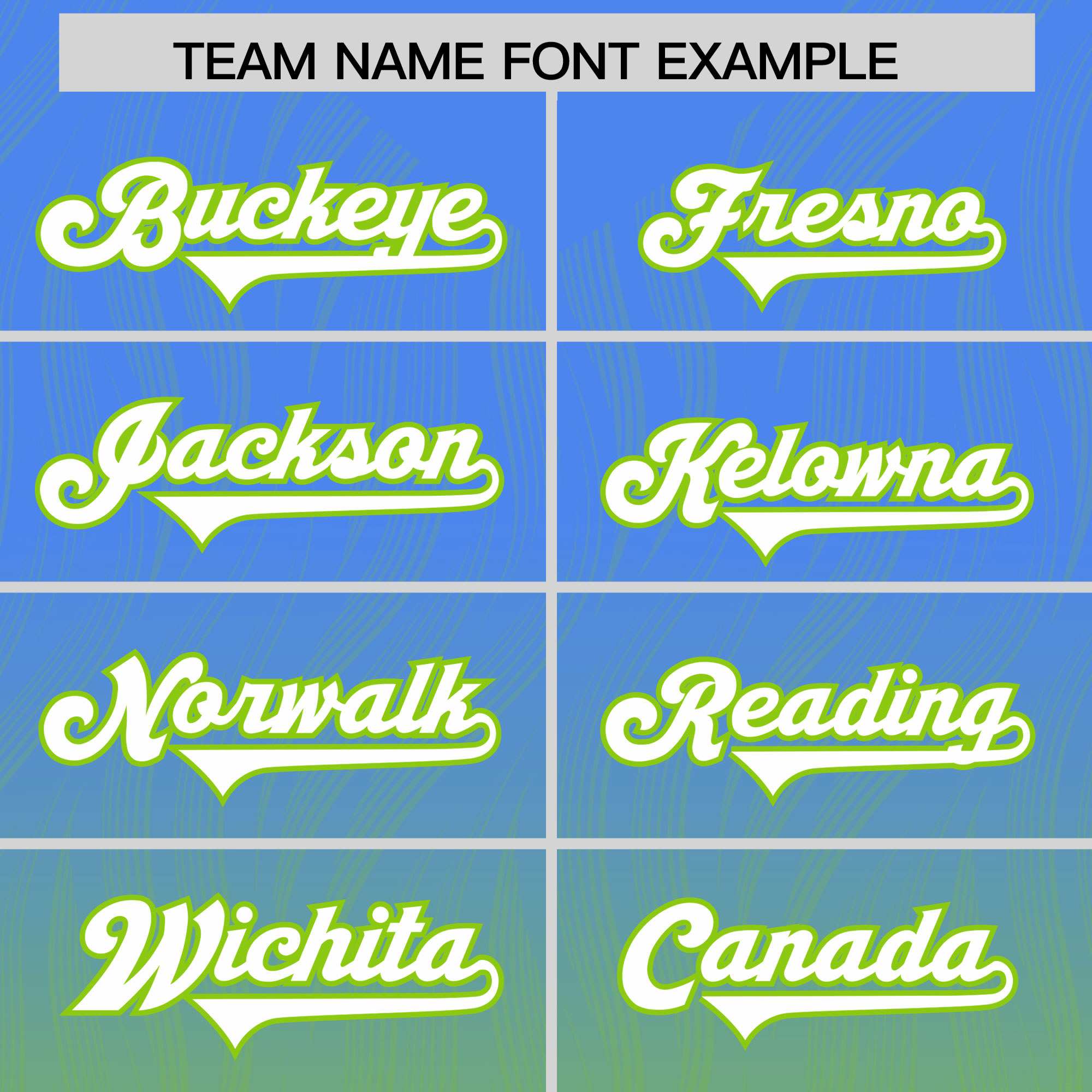 Custom Powder Blue Neon Green Gradient Fashion Outdoor Authentic American Football Jersey