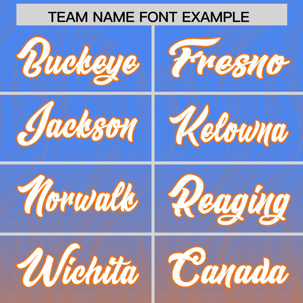 Custom Powder Blue Orange Gradient Fashion Outdoor Authentic American Football Jersey