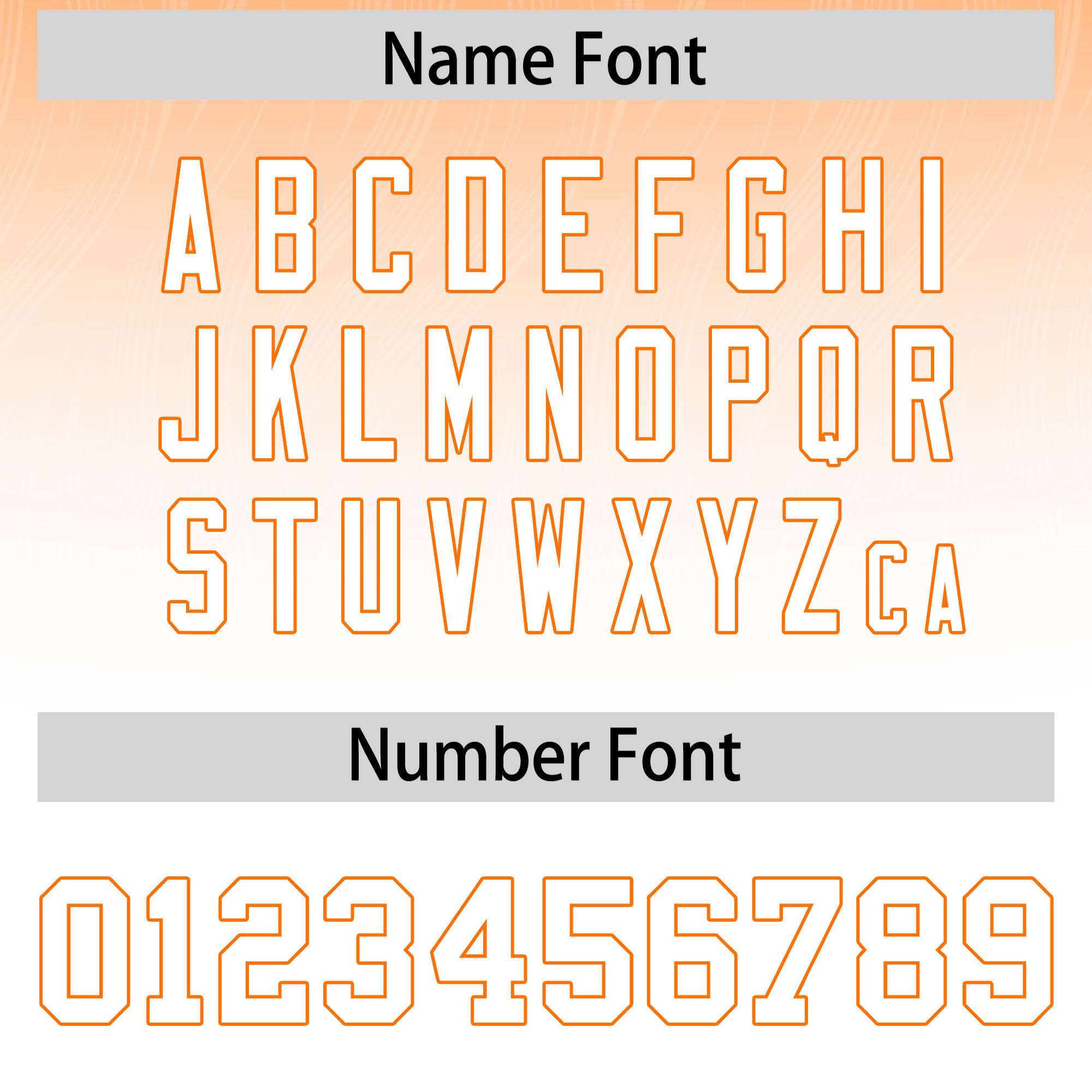 Custom Orange White Gradient Fashion Outdoor Authentic American Football Jersey