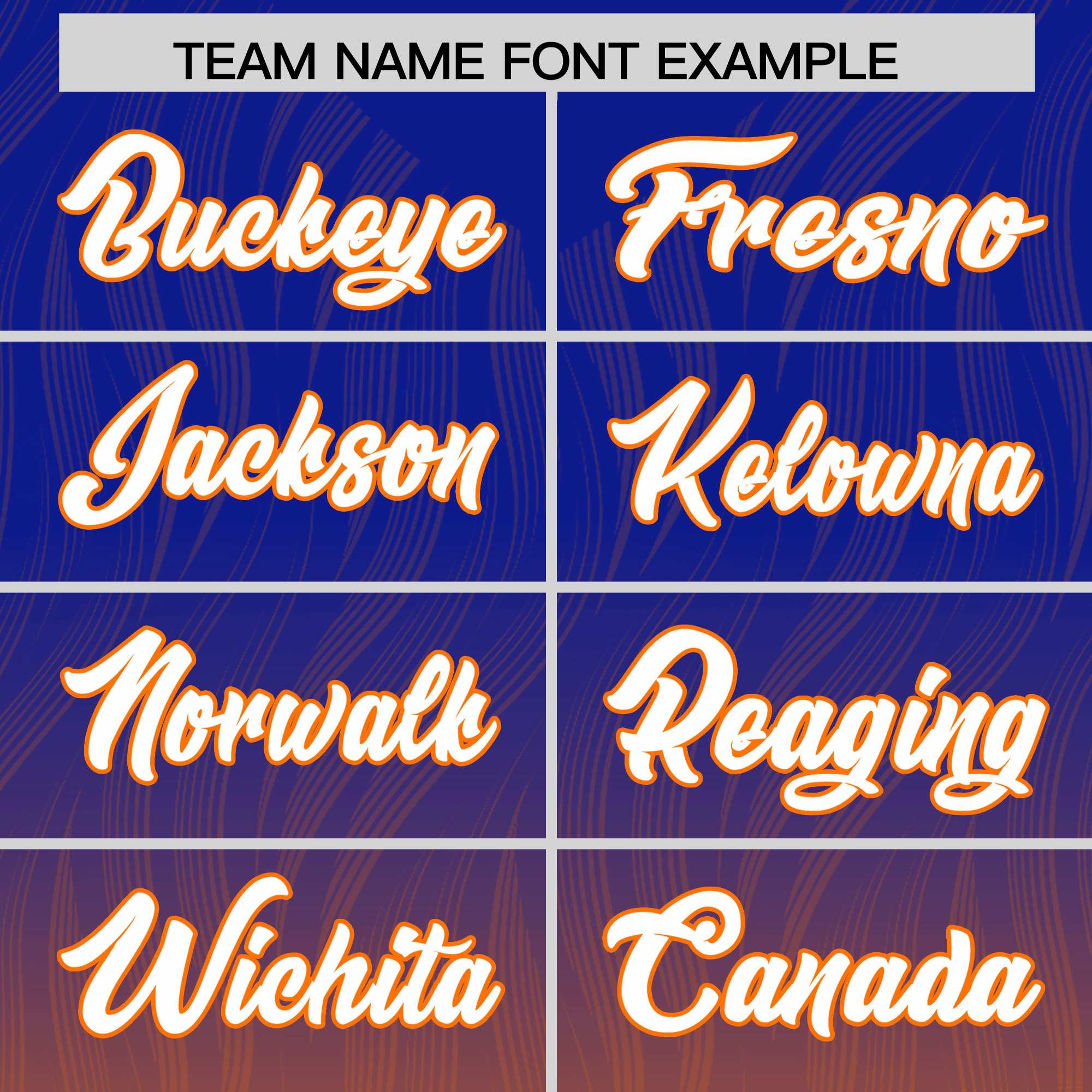 Custom Royal Orange Gradient Fashion Outdoor Authentic American Football Jersey
