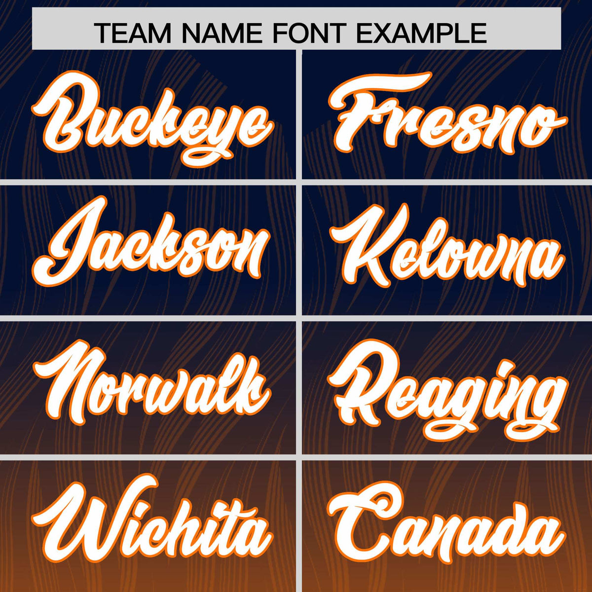 Custom Navy Orange Gradient Fashion Outdoor Authentic American Football Jersey