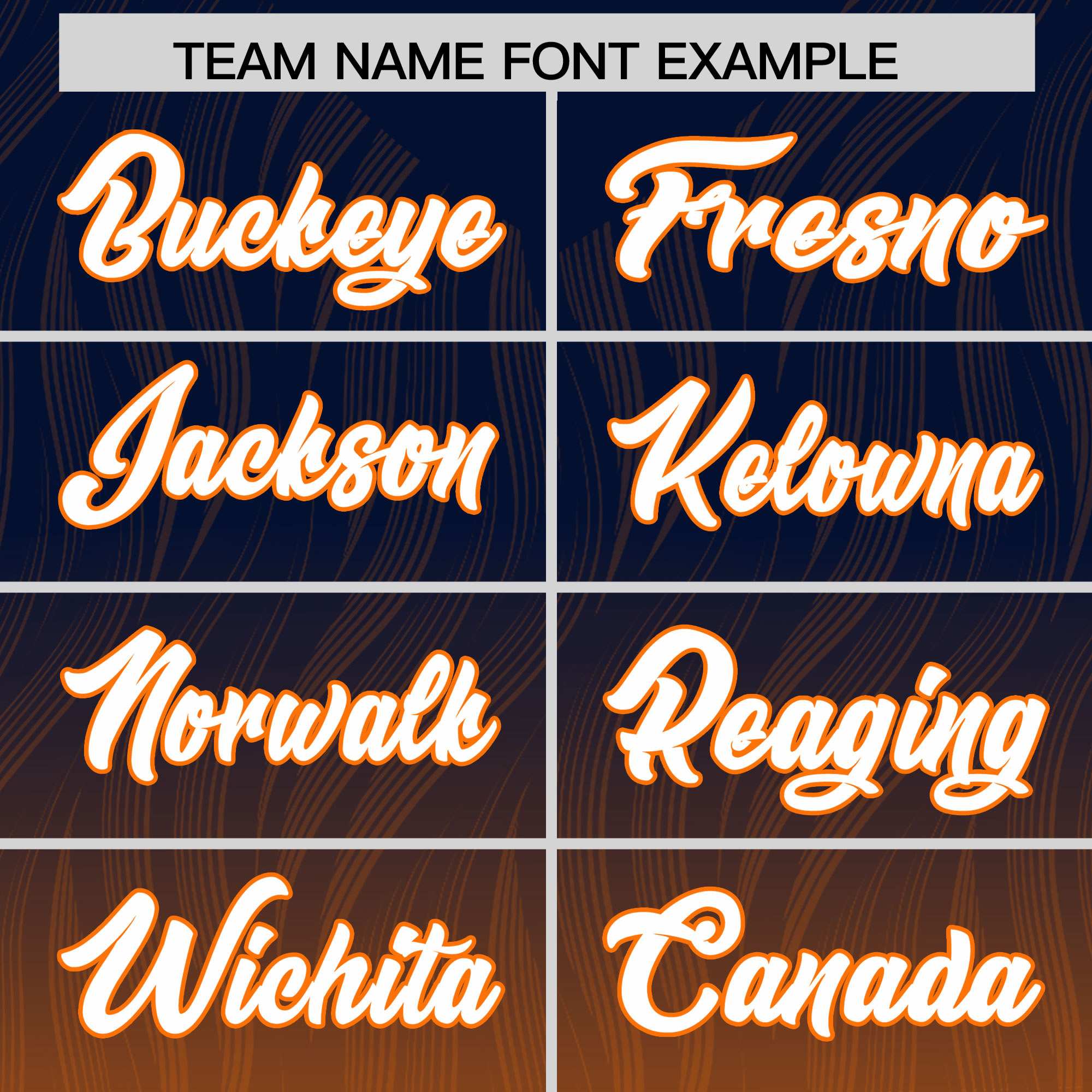 Custom Navy Orange Gradient Fashion Outdoor Authentic American Football Jersey
