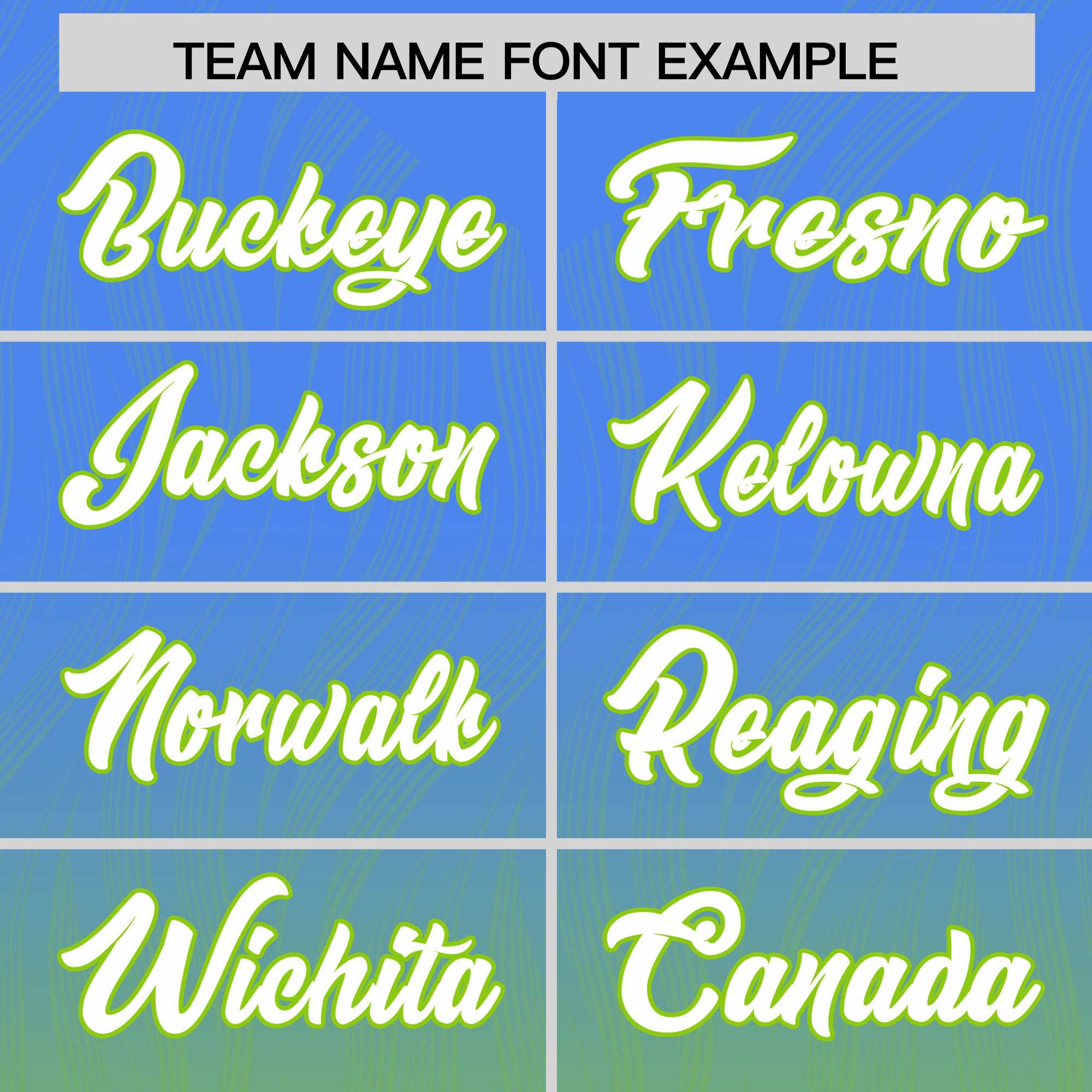 Custom Powder Blue Neon Green Gradient Fashion Outdoor Authentic American Football Jersey