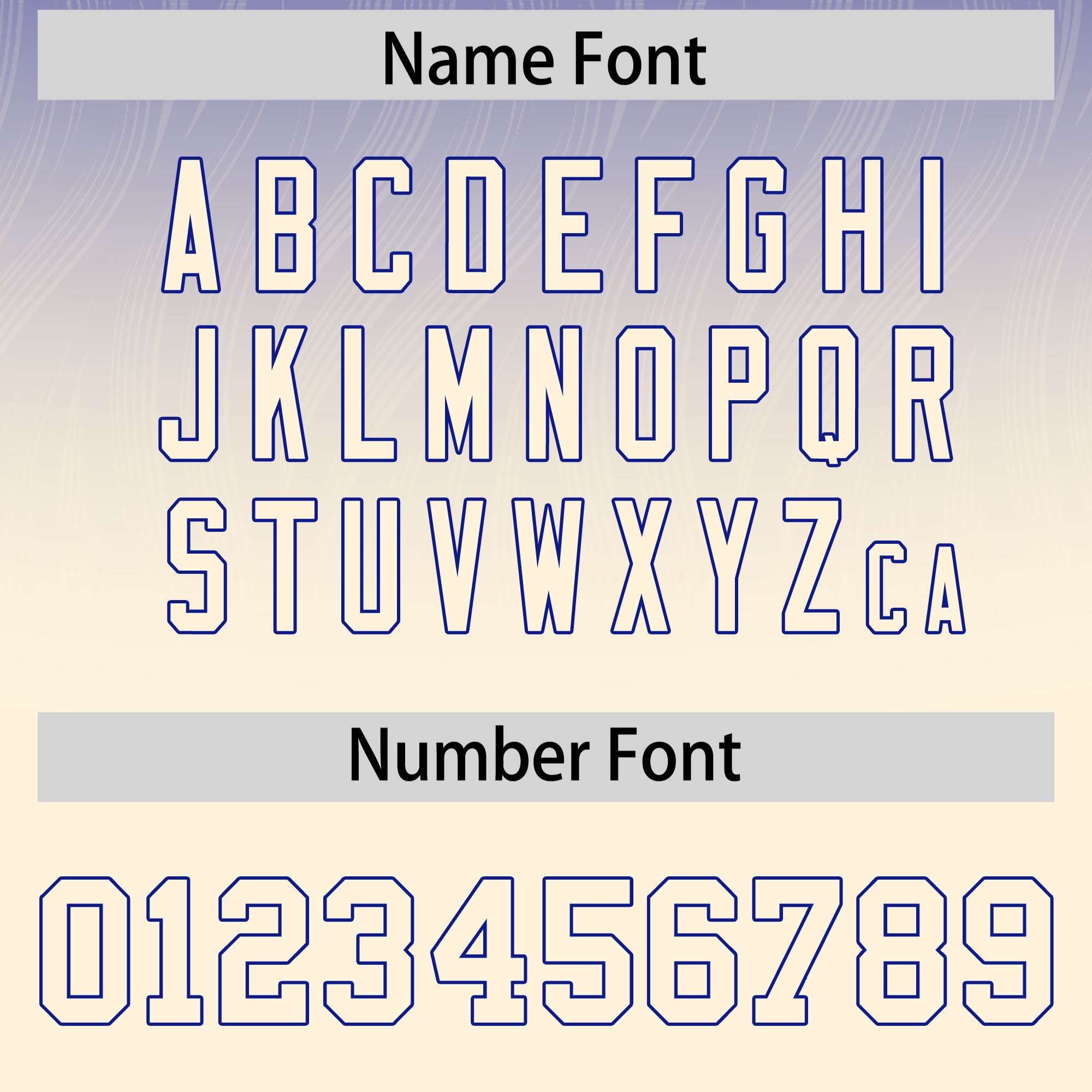 Custom Royal Cream Gradient Fashion Outdoor Authentic American Football Jersey