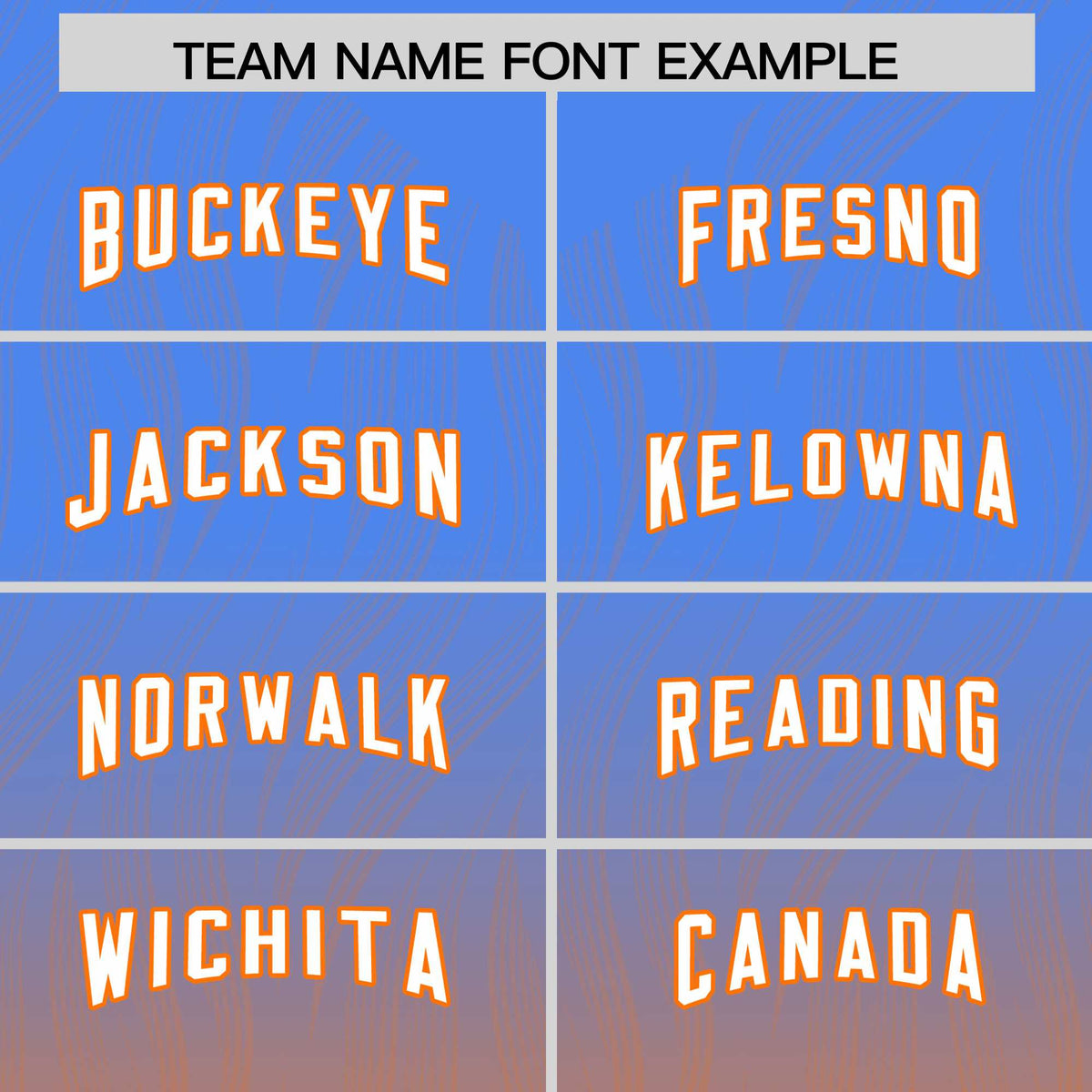 Custom Powder Blue Orange Gradient Fashion Outdoor Authentic American Football Jersey