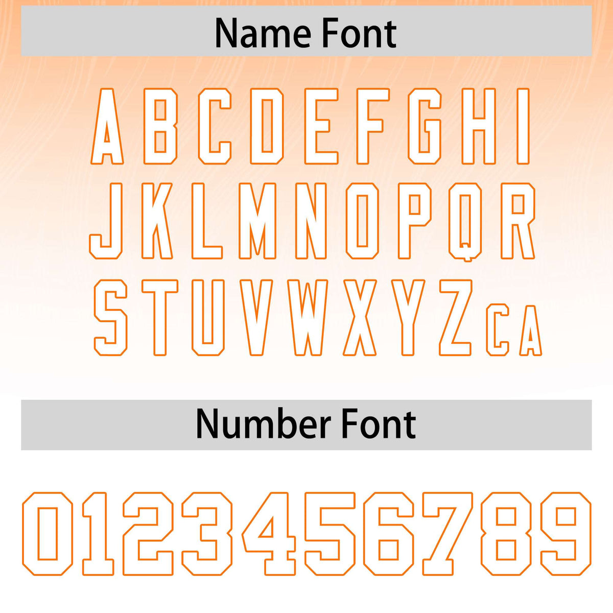 Custom Orange White Gradient Fashion Outdoor Authentic American Football Jersey