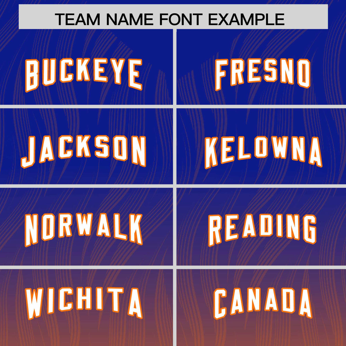Custom Royal Orange Gradient Fashion Outdoor Authentic American Football Jersey