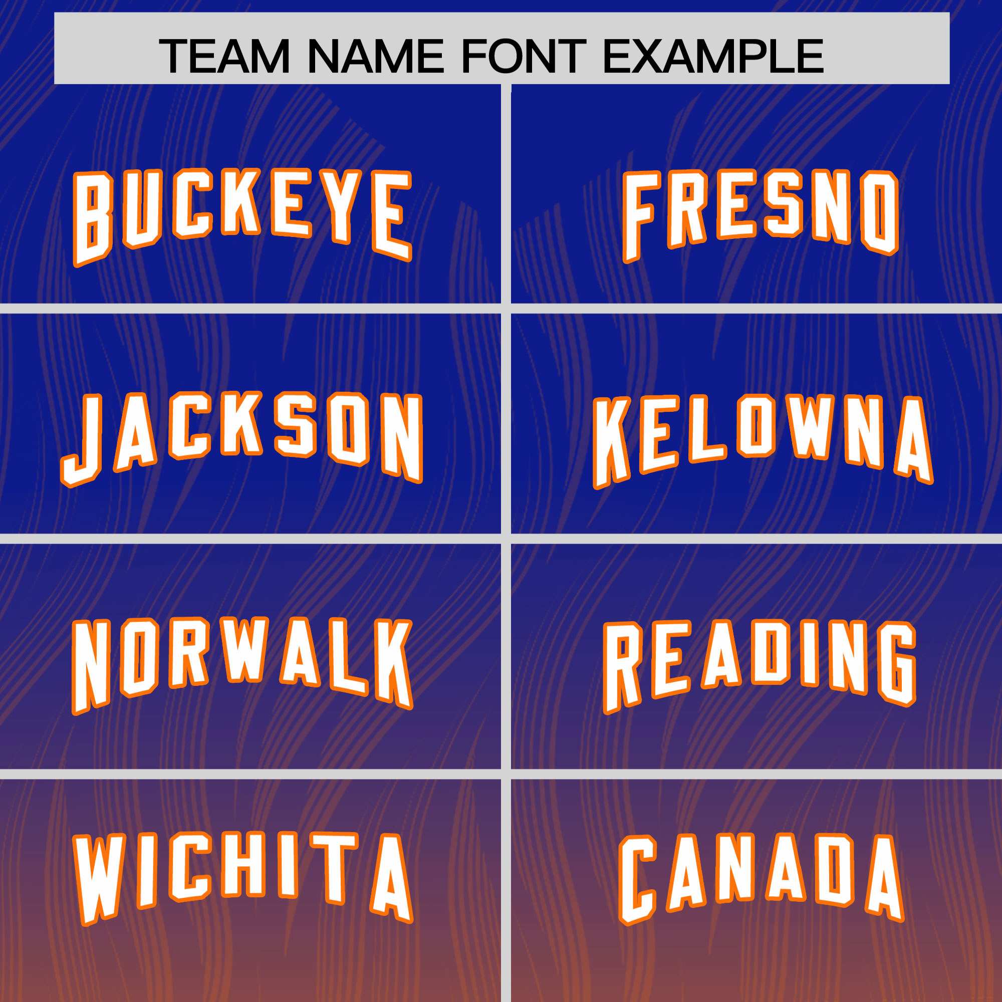Custom Royal Orange Gradient Fashion Outdoor Authentic American Football Jersey