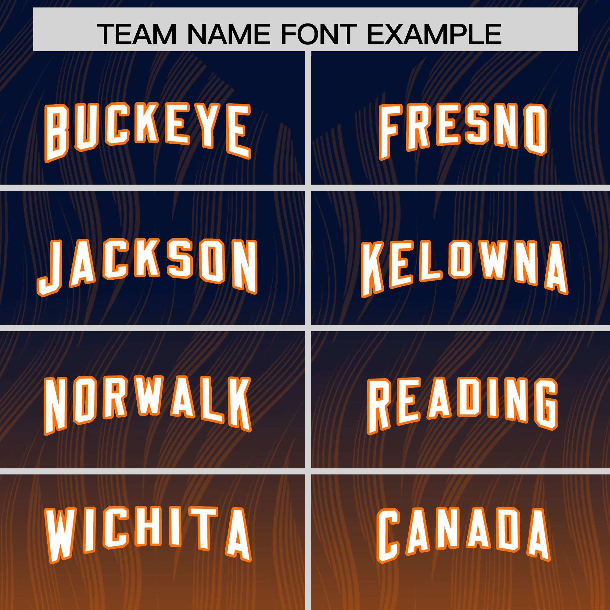 Custom Navy Orange Gradient Fashion Outdoor Authentic American Football Jersey