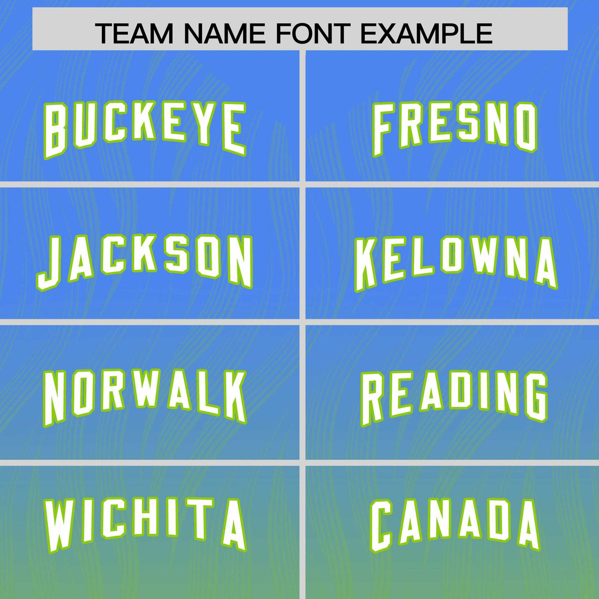 Custom Powder Blue Neon Green Gradient Fashion Outdoor Authentic American Football Jersey