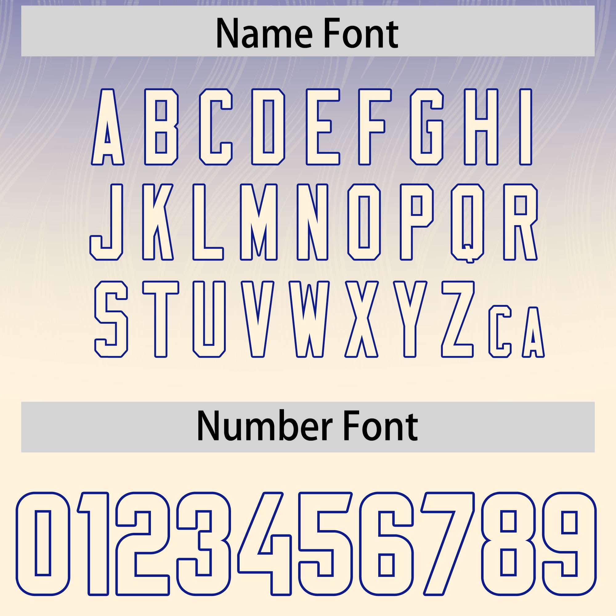 Custom Royal Cream Gradient Fashion Outdoor Authentic American Football Jersey