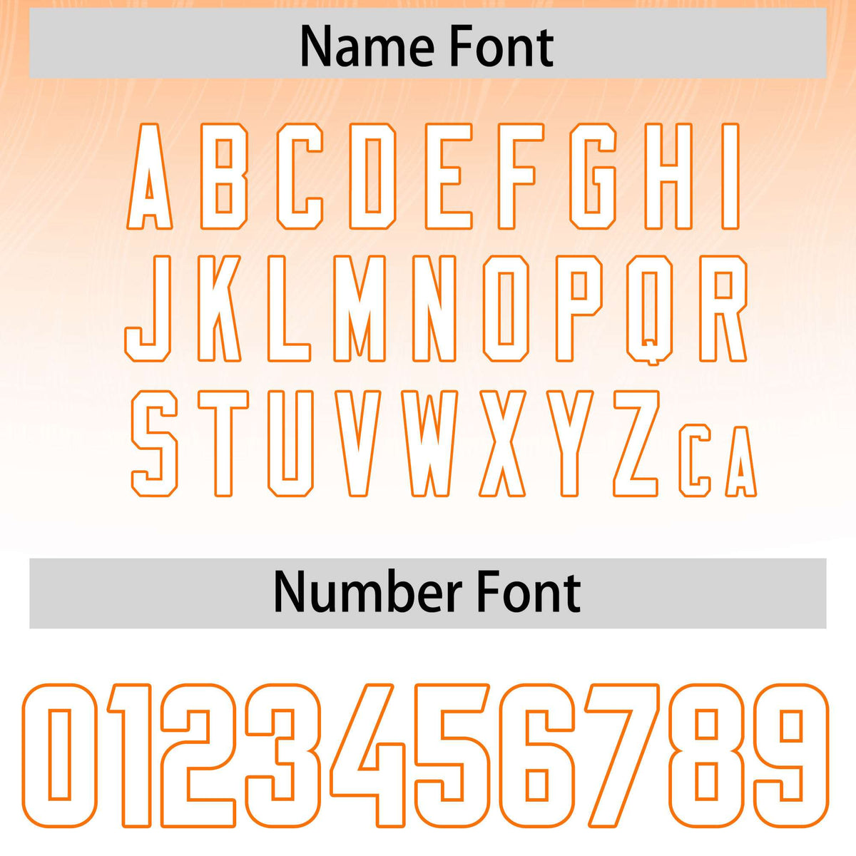 Custom Orange White Gradient Fashion Outdoor Authentic American Football Jersey