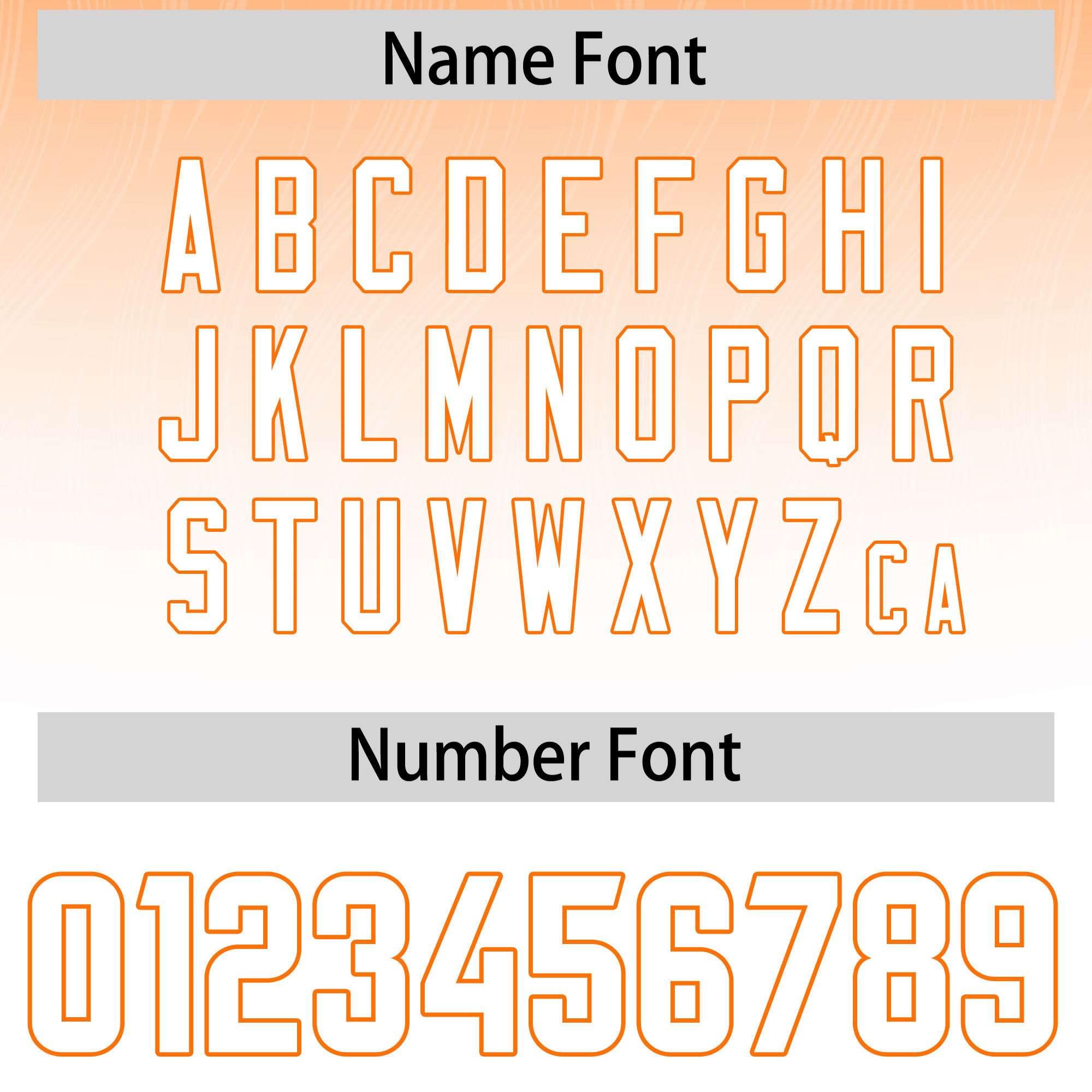 Custom Orange White Gradient Fashion Outdoor Authentic American Football Jersey