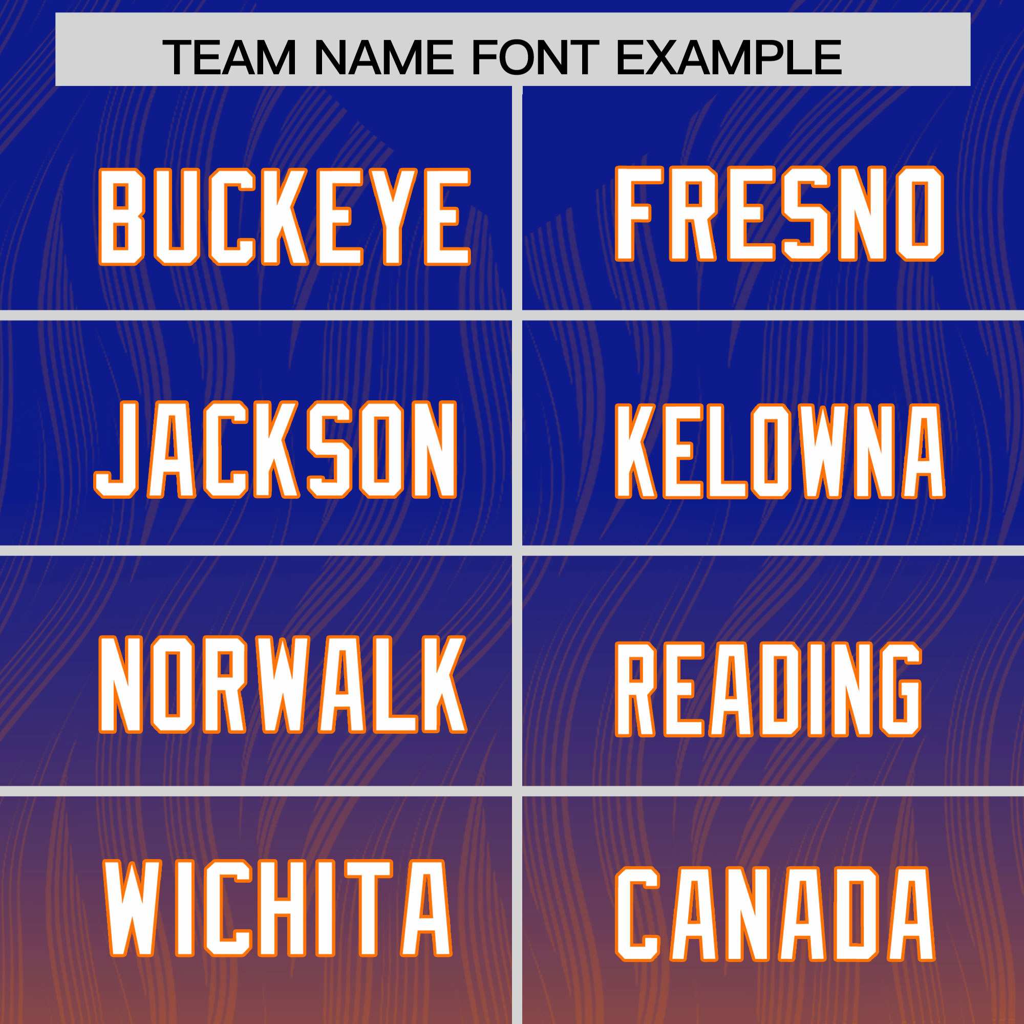 Custom Royal Orange Gradient Fashion Outdoor Authentic American Football Jersey