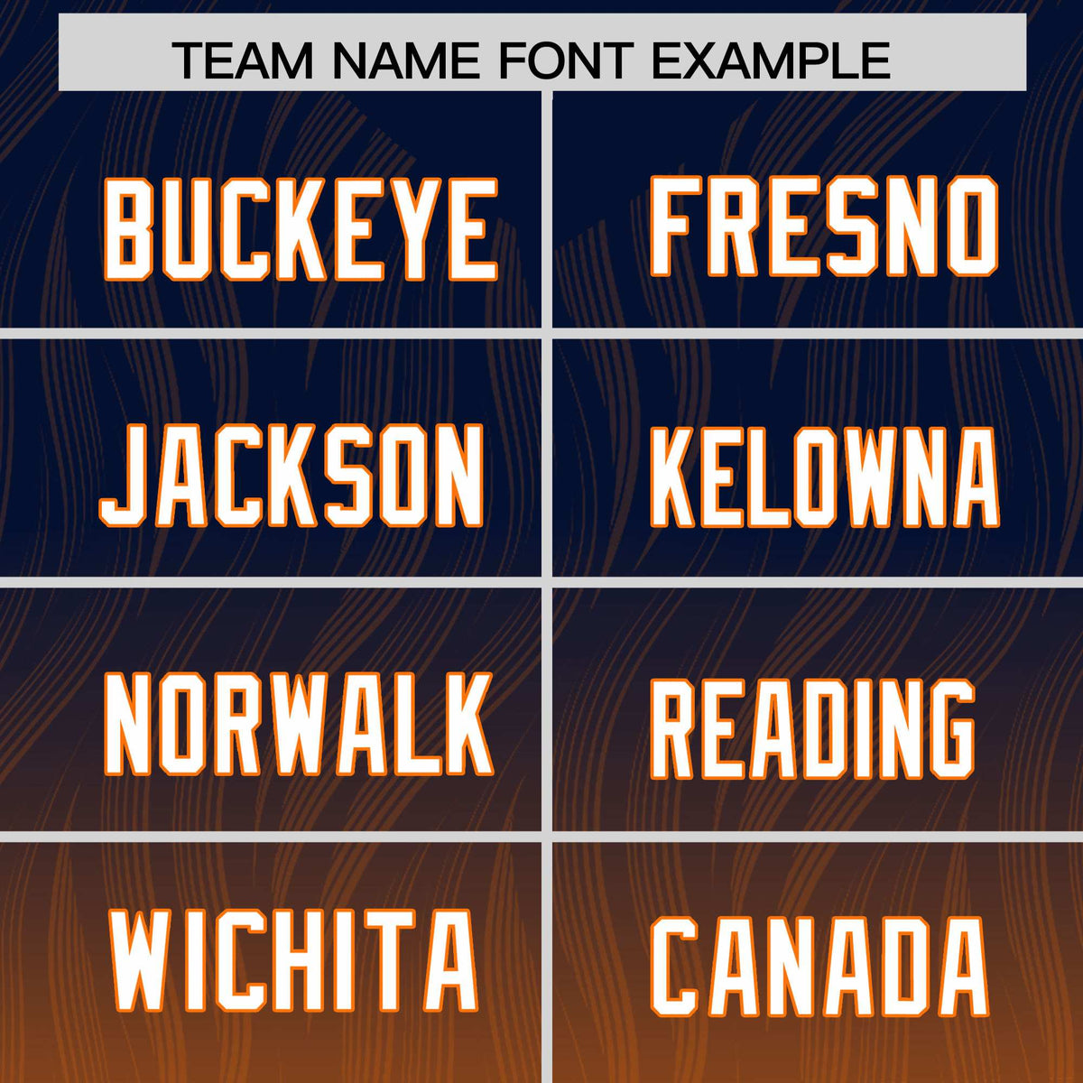 Custom Navy Orange Gradient Fashion Outdoor Authentic American Football Jersey