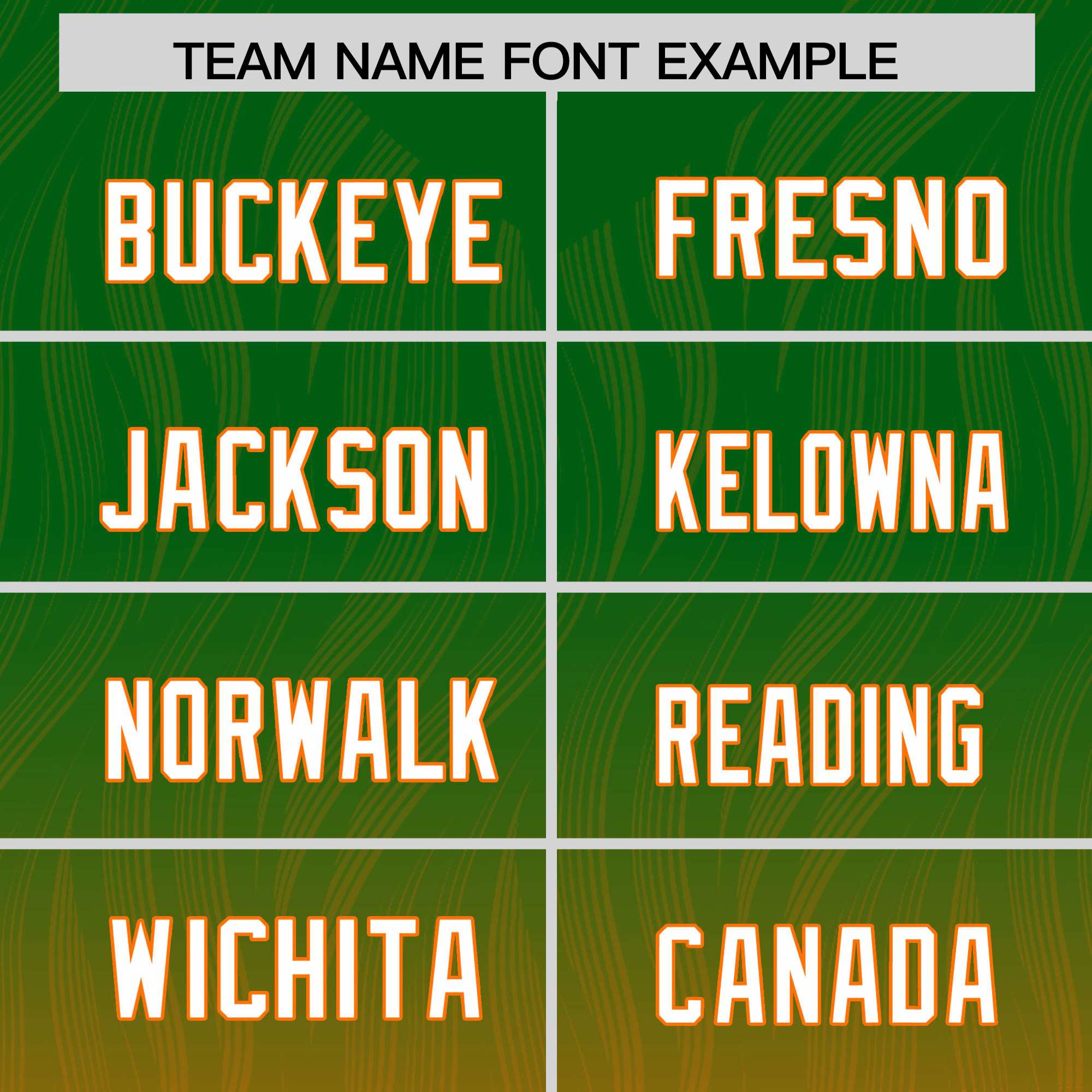 Custom Kelly Green Orange Gradient Fashion Outdoor Authentic American Football Jersey