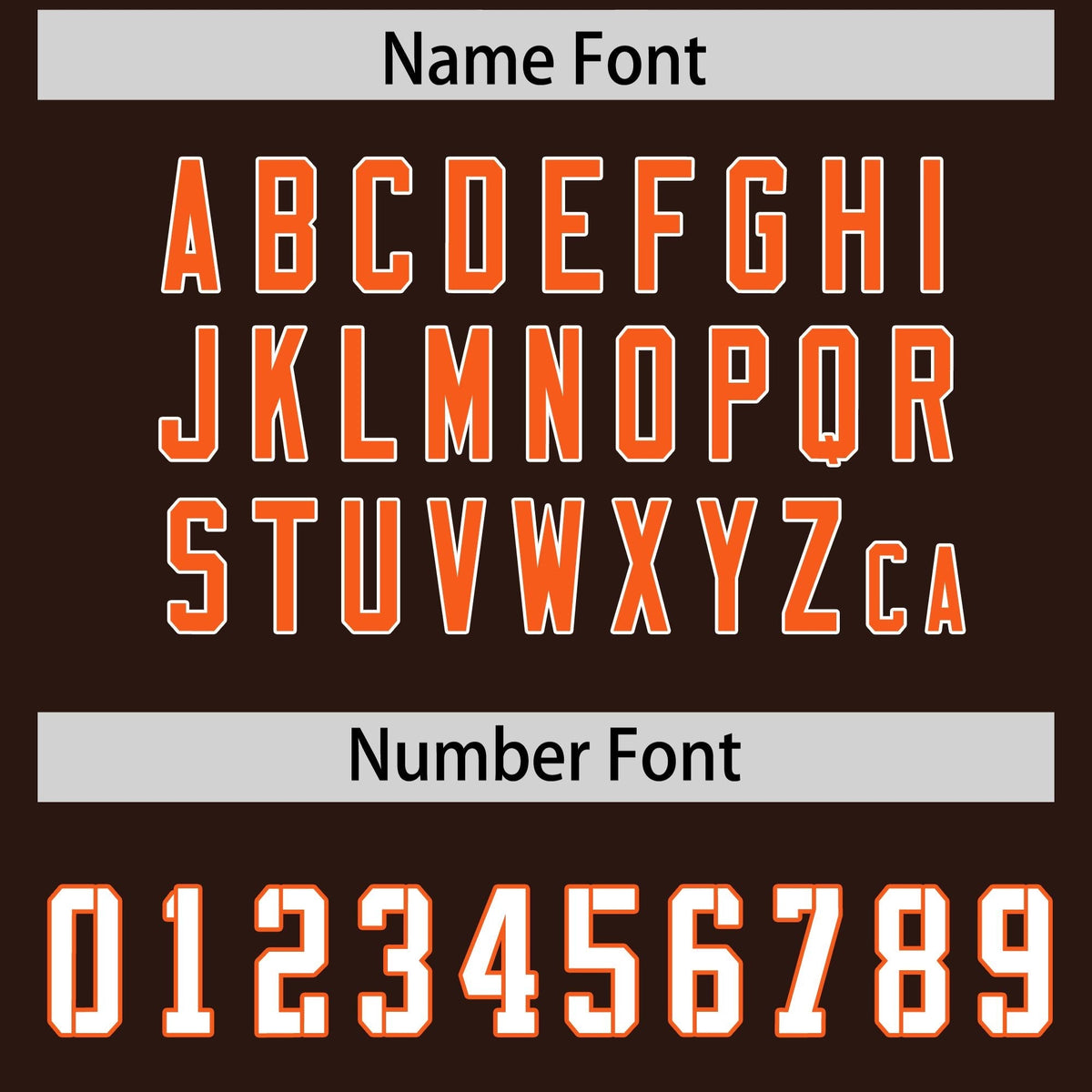 Custom Brown Orange Side Stripe Pattern Authentic American Football Jersey