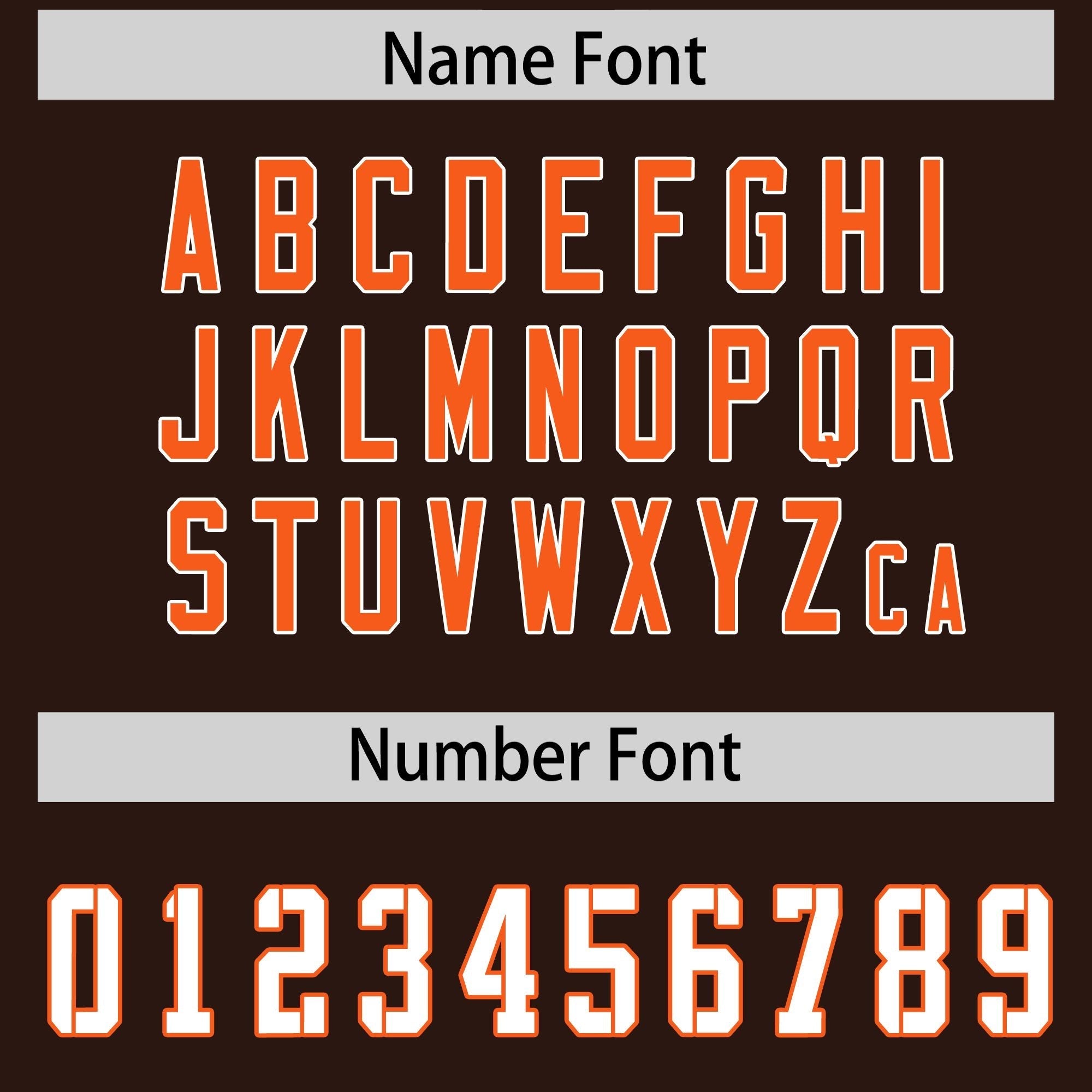 Custom Brown Orange Side Stripe Pattern Authentic American Football Jersey