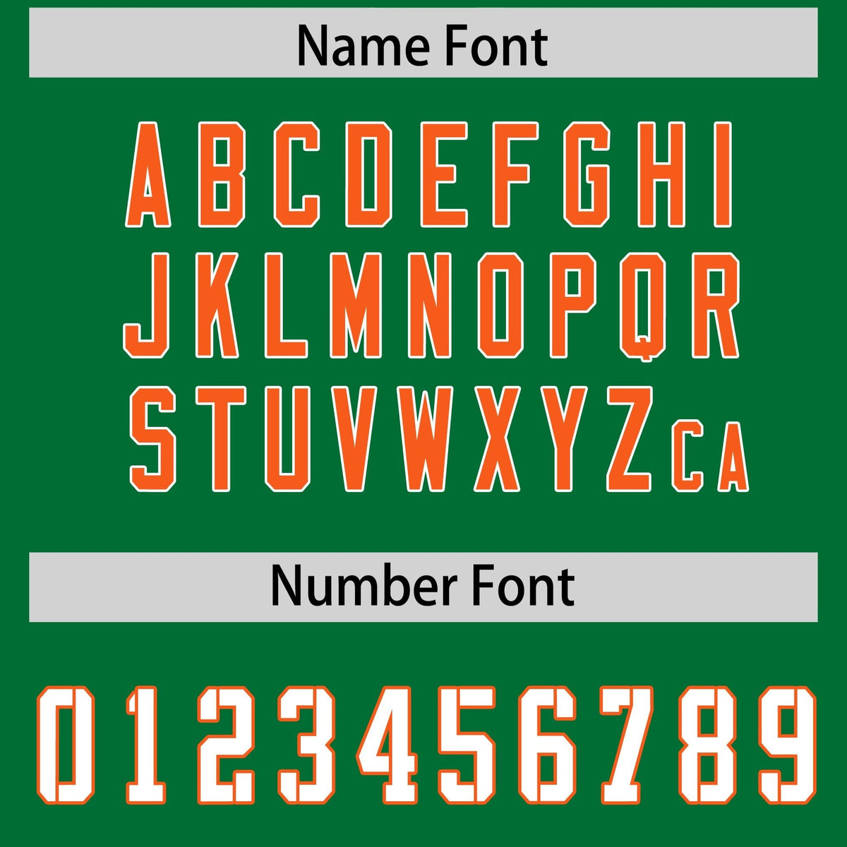 Custom Kelly Green Orange Side Stripe Pattern Authentic American Football Jersey