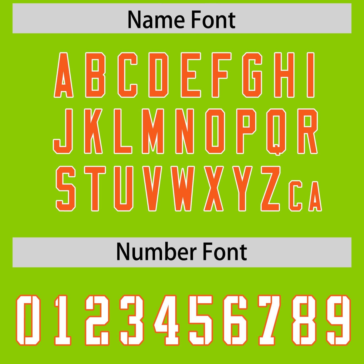 Custom Neon Green Orange Side Stripe Pattern Authentic American Football Jersey