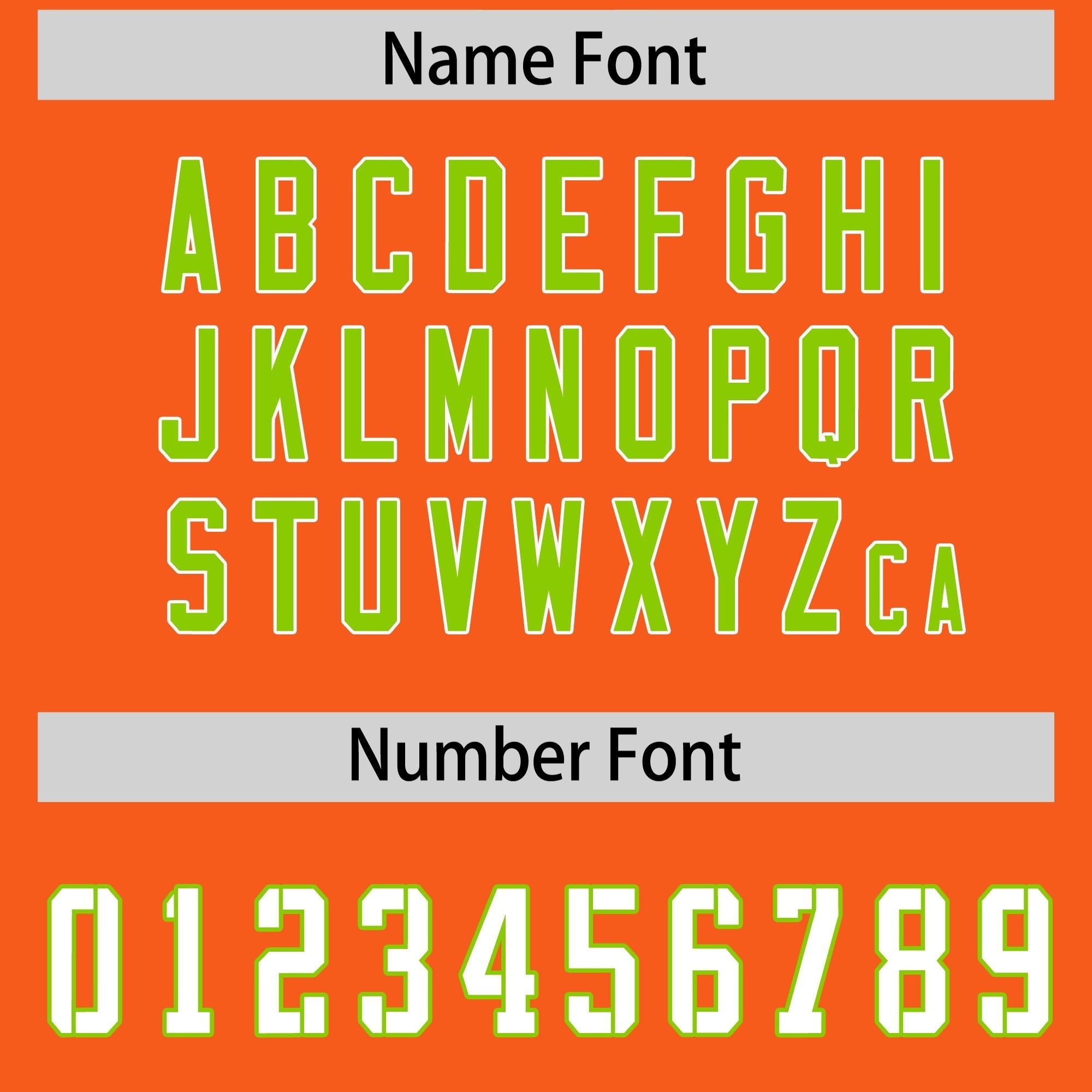 Custom Orange Neon Green Side Stripe Pattern Authentic American Football Jersey