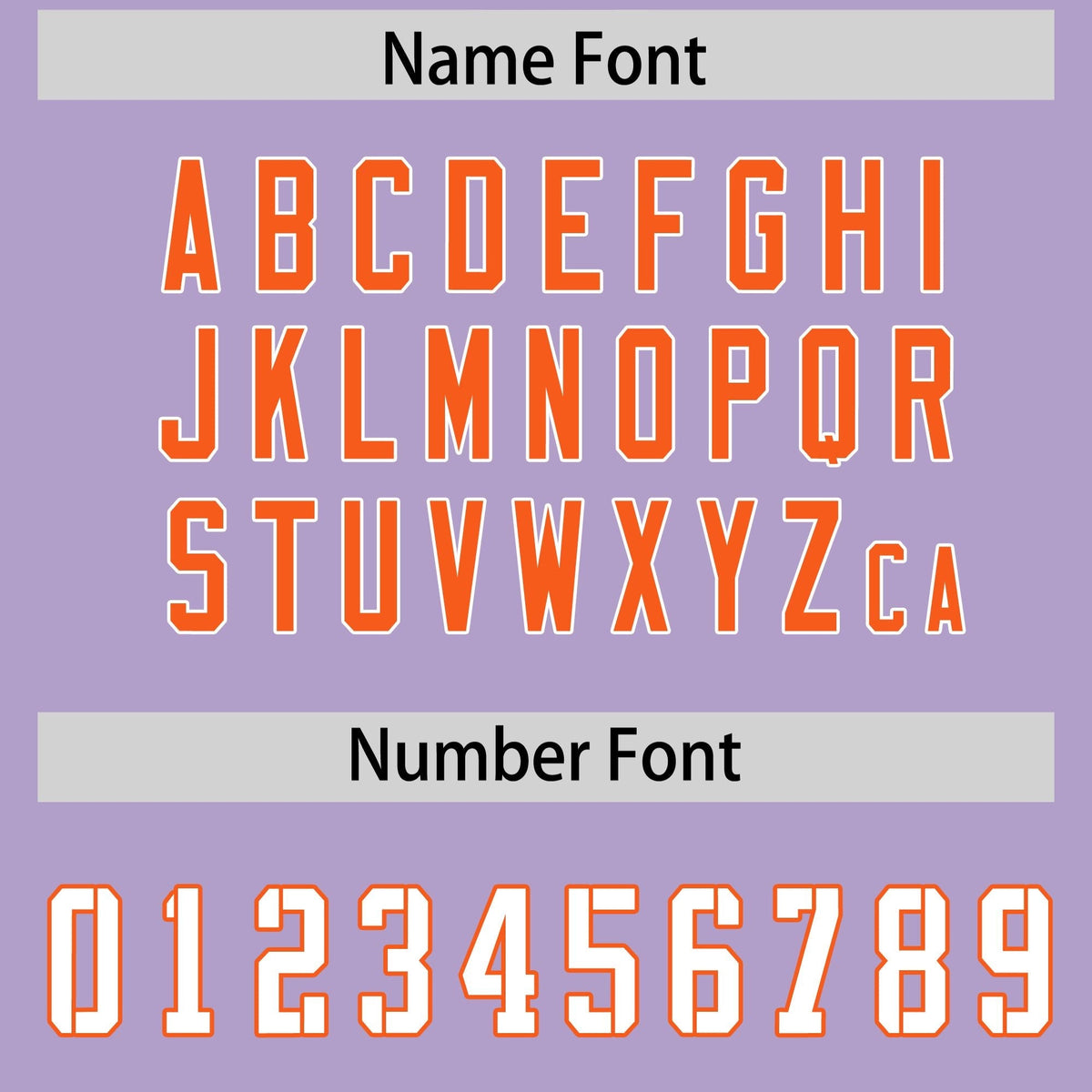 Custom Light Purple Orange Side Stripe Pattern Authentic American Football Jersey