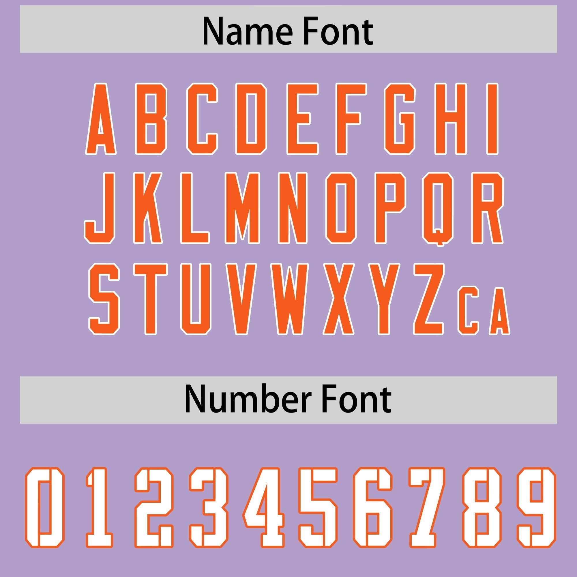 Custom Light Purple Orange Side Stripe Pattern Authentic American Football Jersey