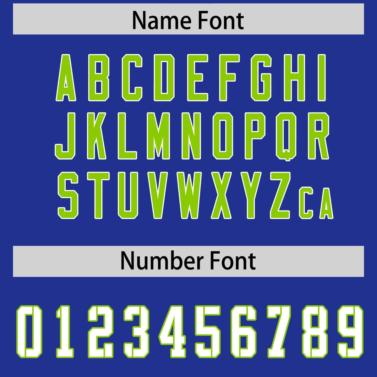 Custom Royal Neon Green Side Stripe Pattern Authentic American Football Jersey