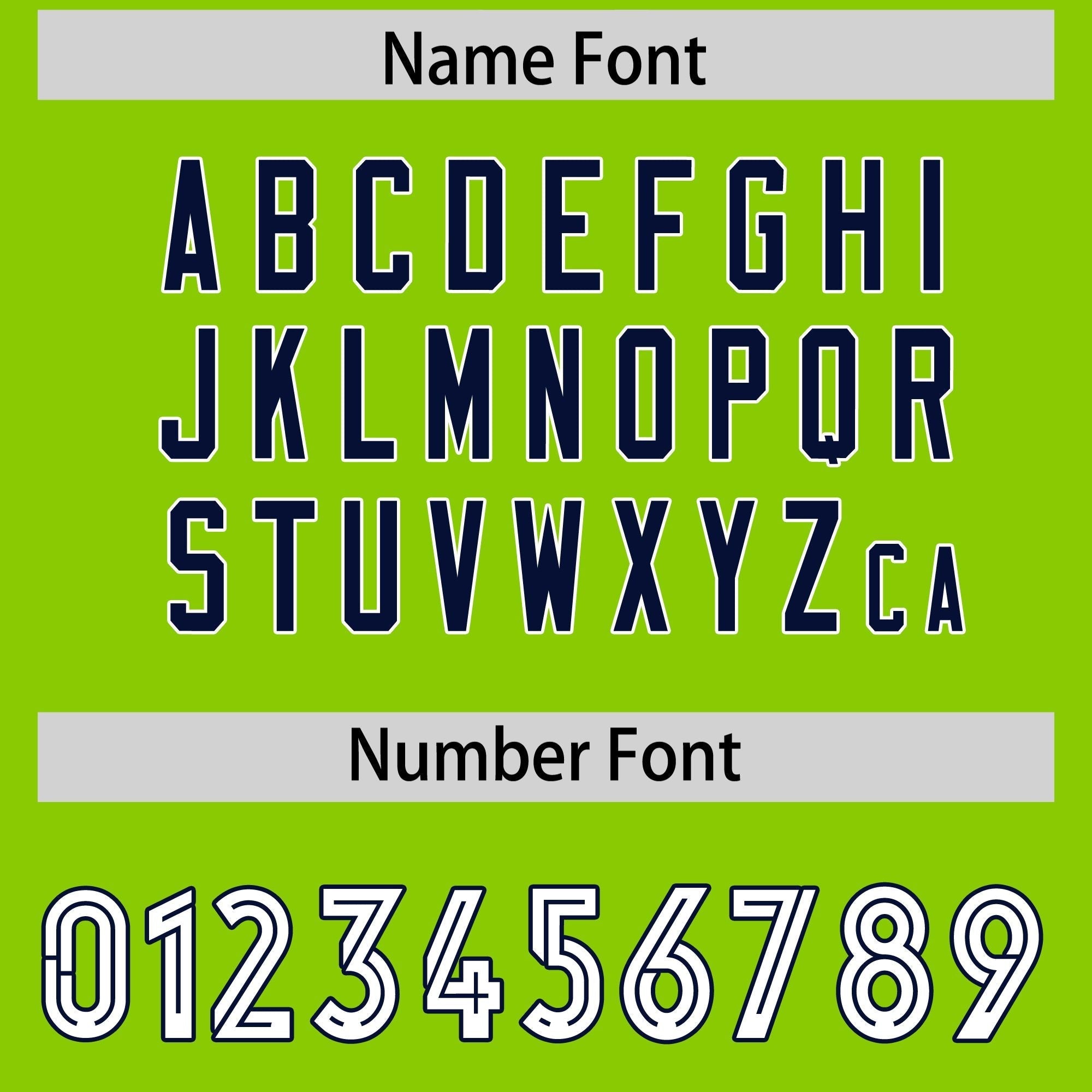 Custom Neon Green Navy Side Stripe Pattern Authentic American Football Jersey