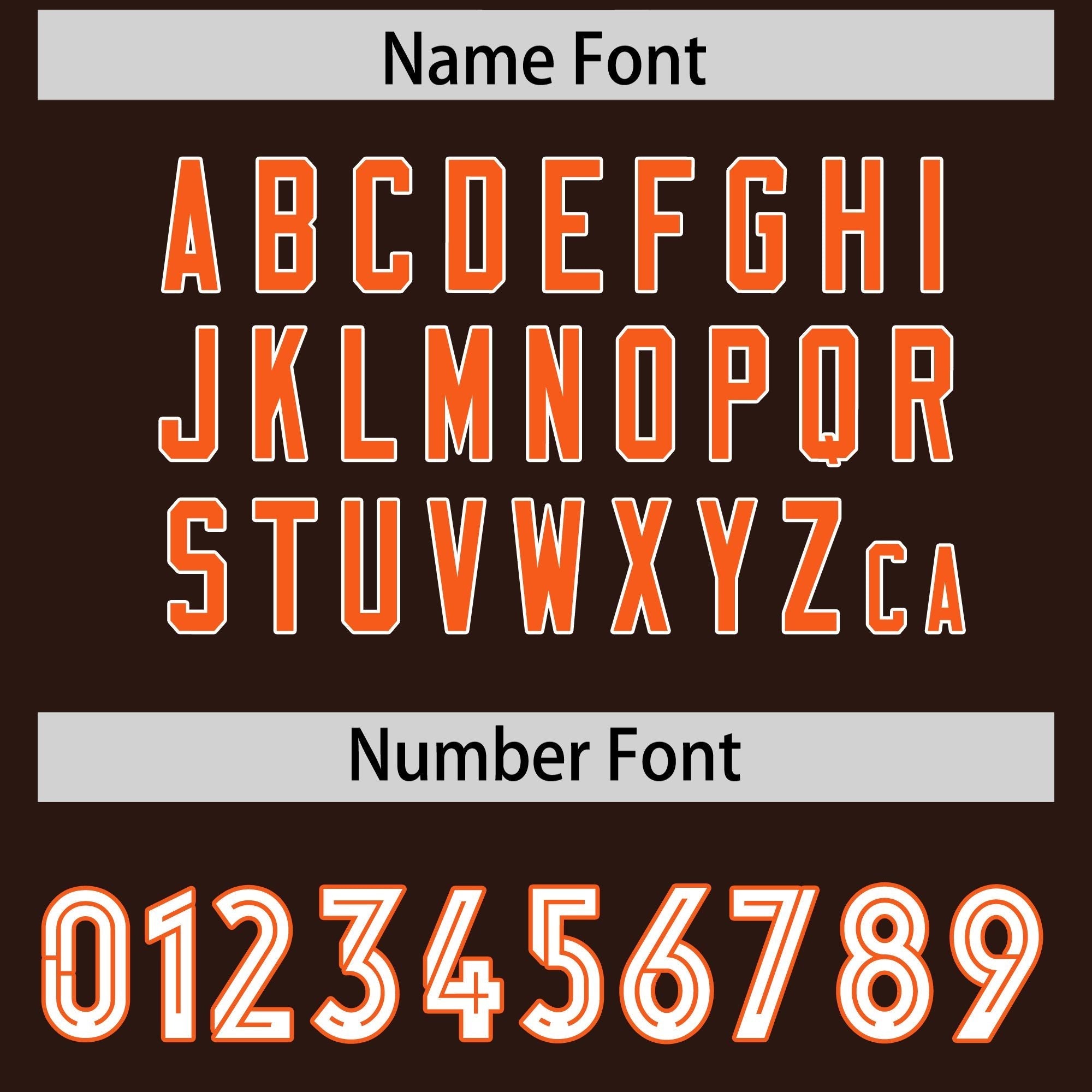 Custom Brown Orange Side Stripe Pattern Authentic American Football Jersey