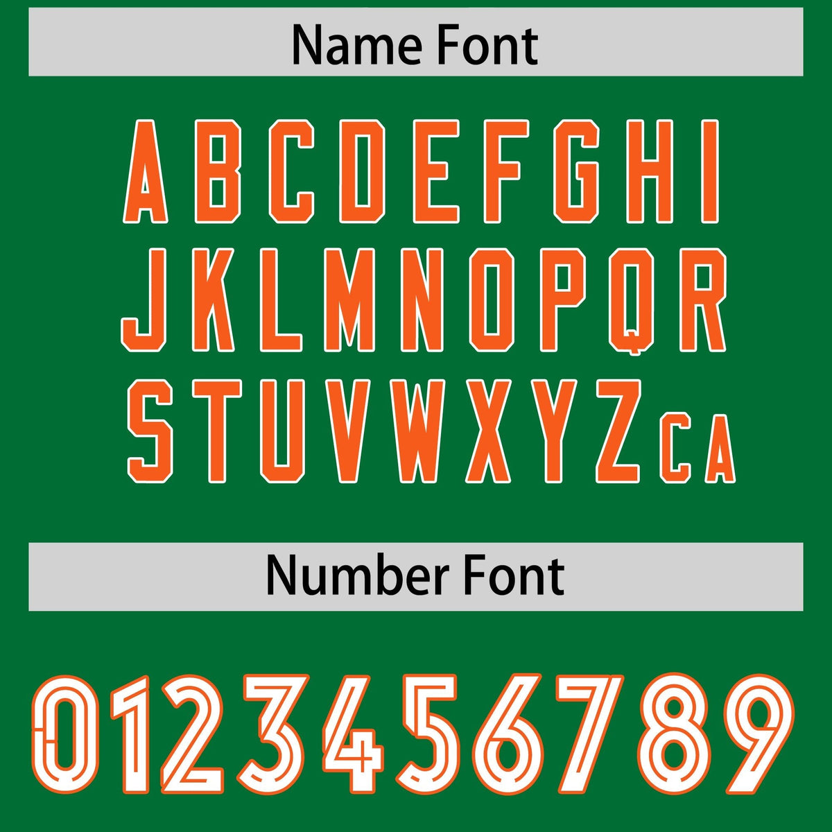 Custom Kelly Green Orange Side Stripe Pattern Authentic American Football Jersey