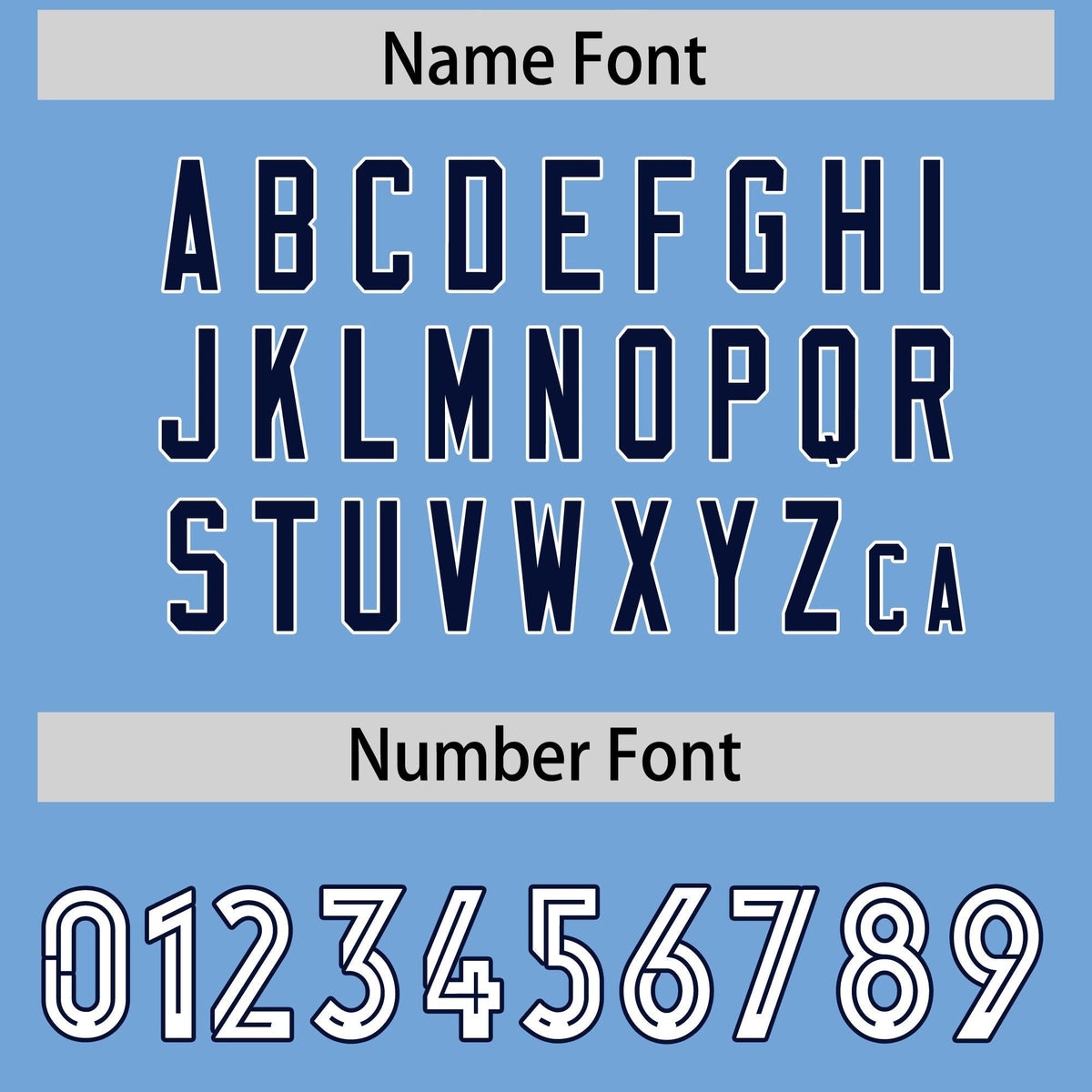 Custom Powder Blue Navy Side Stripe Pattern Authentic American Football Jersey