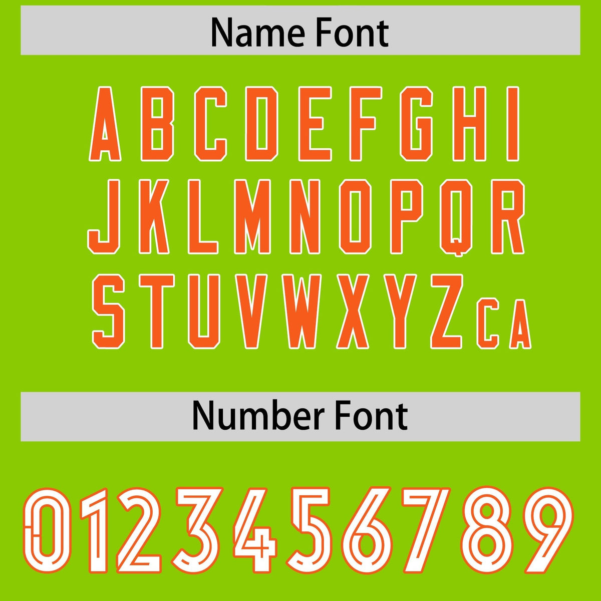 Custom Neon Green Orange Side Stripe Pattern Authentic American Football Jersey