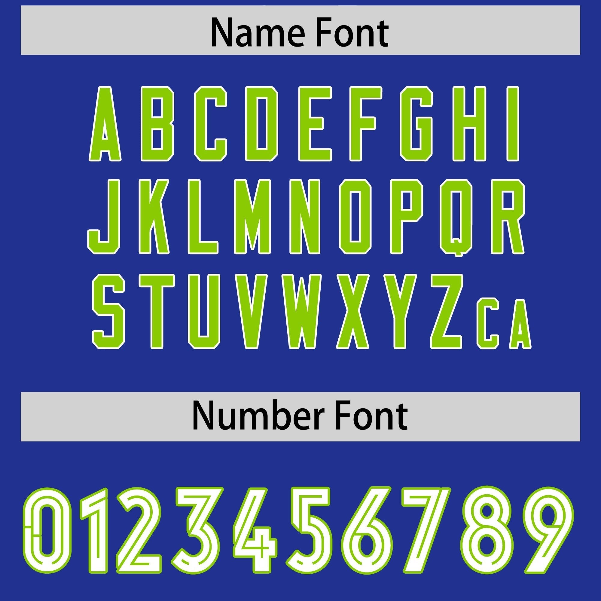 Custom Royal Neon Green Side Stripe Pattern Authentic American Football Jersey