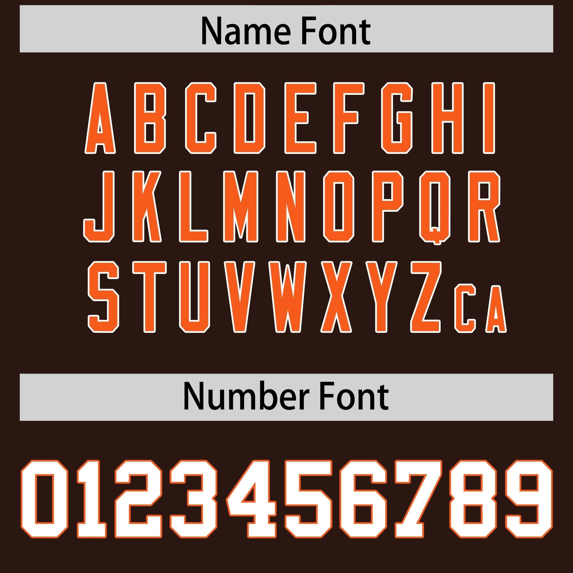 Custom Brown Orange Side Stripe Pattern Authentic American Football Jersey