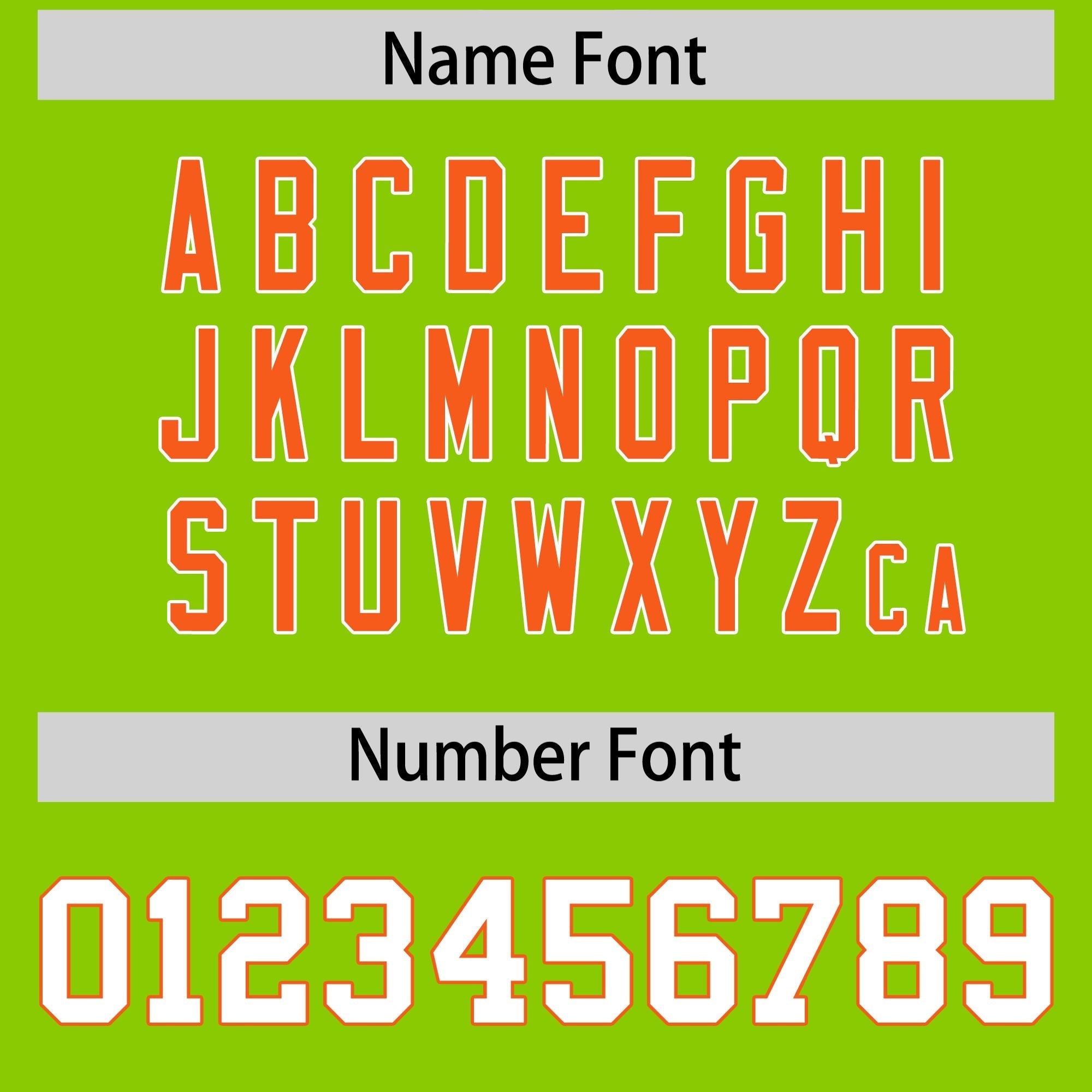 Custom Neon Green Orange Side Stripe Pattern Authentic American Football Jersey