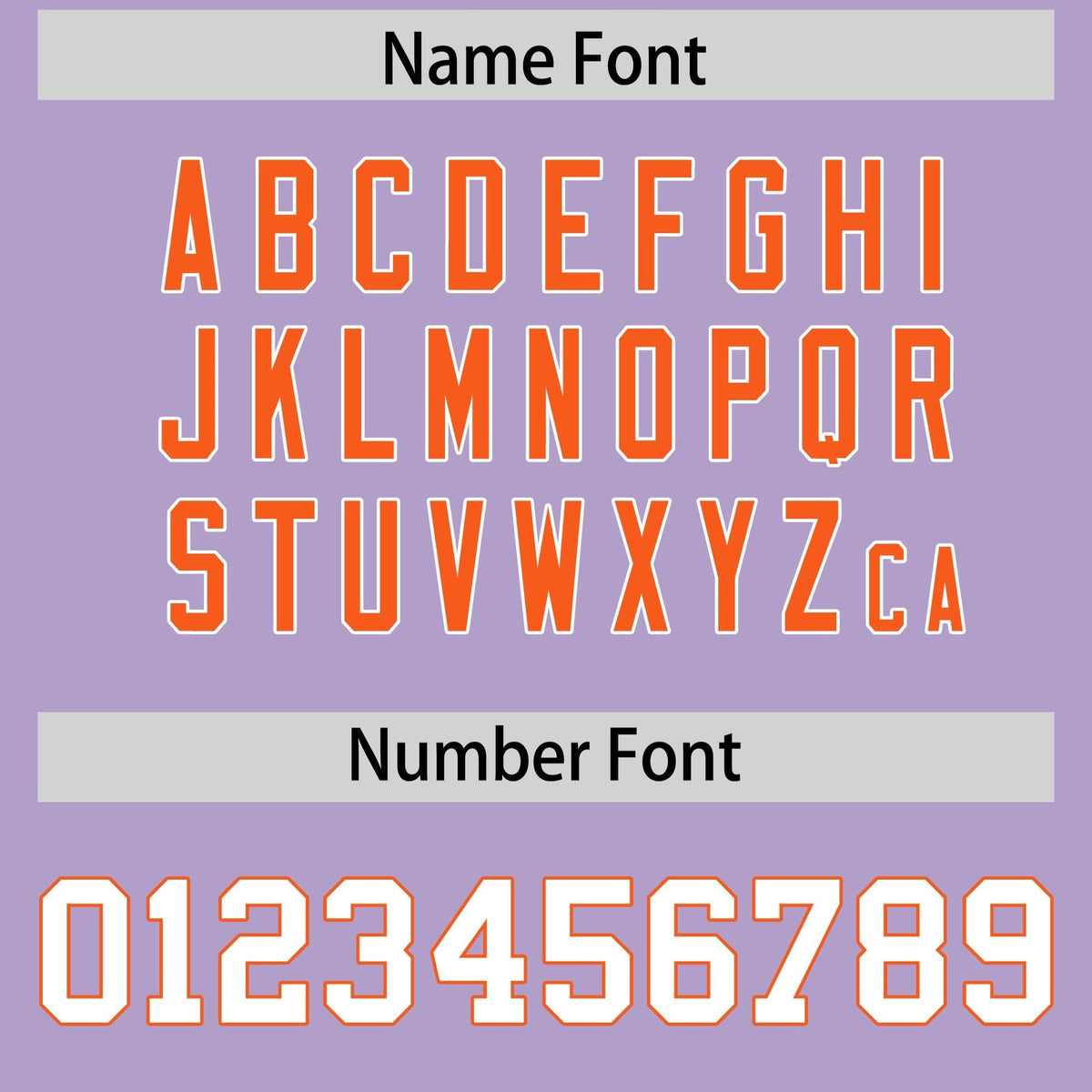 Custom Light Purple Orange Side Stripe Pattern Authentic American Football Jersey