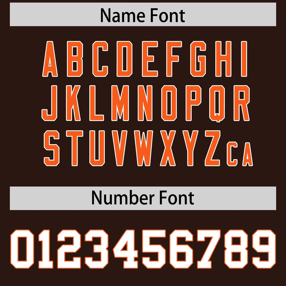 Custom Brown Orange Side Stripe Pattern Authentic American Football Jersey