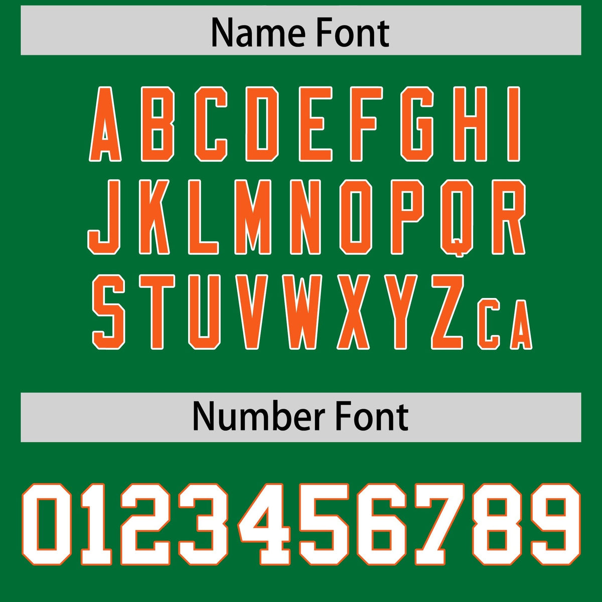 Custom Kelly Green Orange Side Stripe Pattern Authentic American Football Jersey