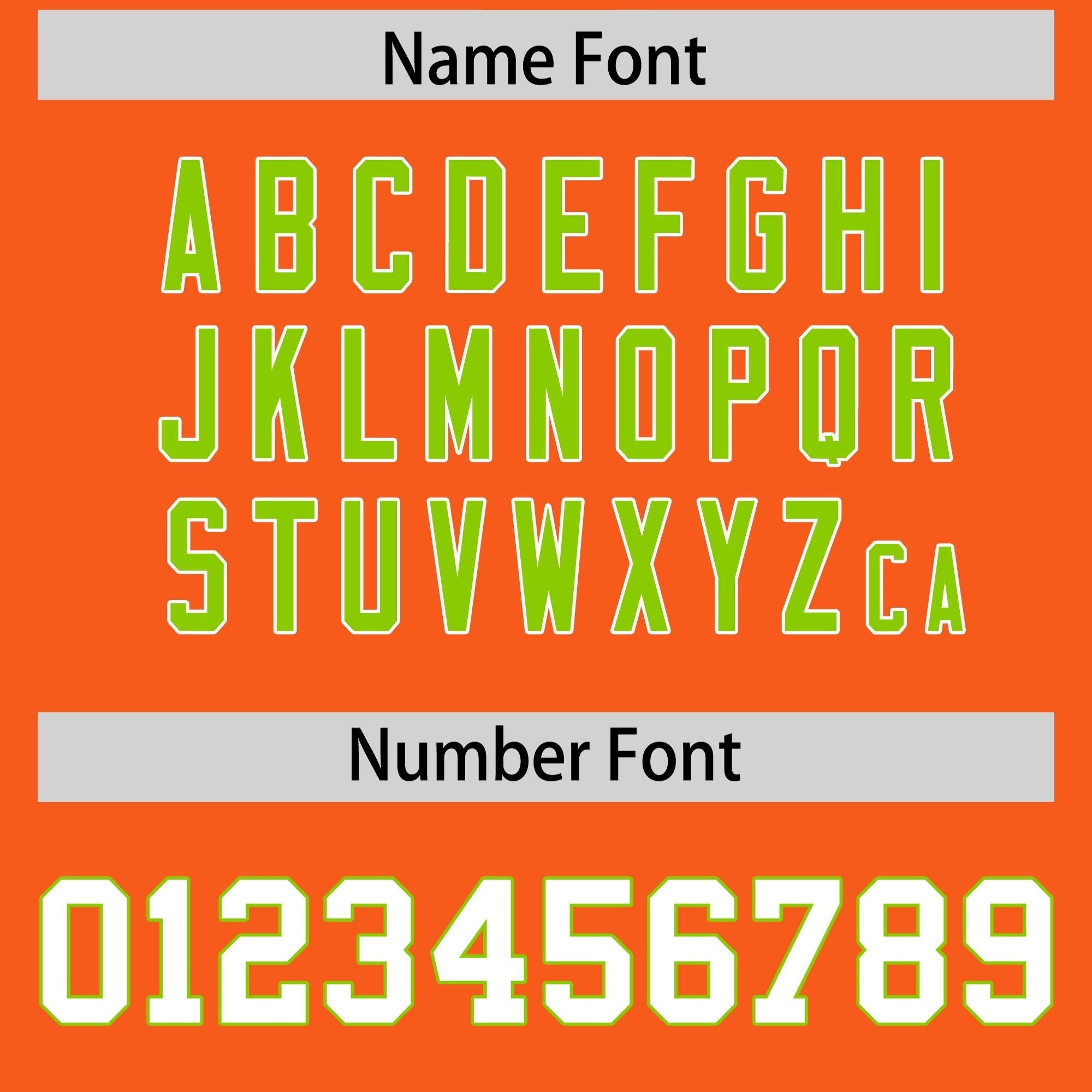 Custom Orange Neon Green Side Stripe Pattern Authentic American Football Jersey