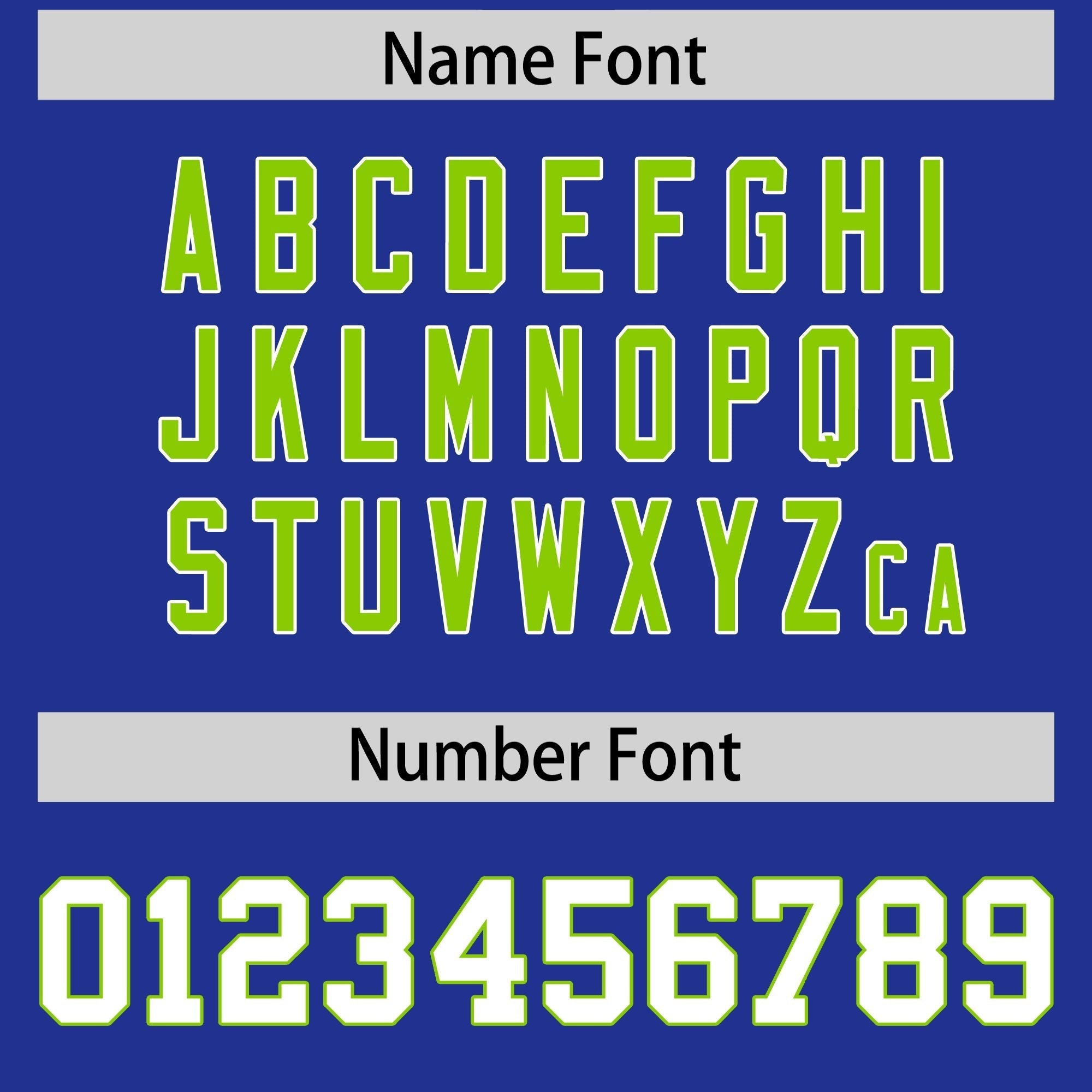 Custom Royal Neon Green Side Stripe Pattern Authentic American Football Jersey