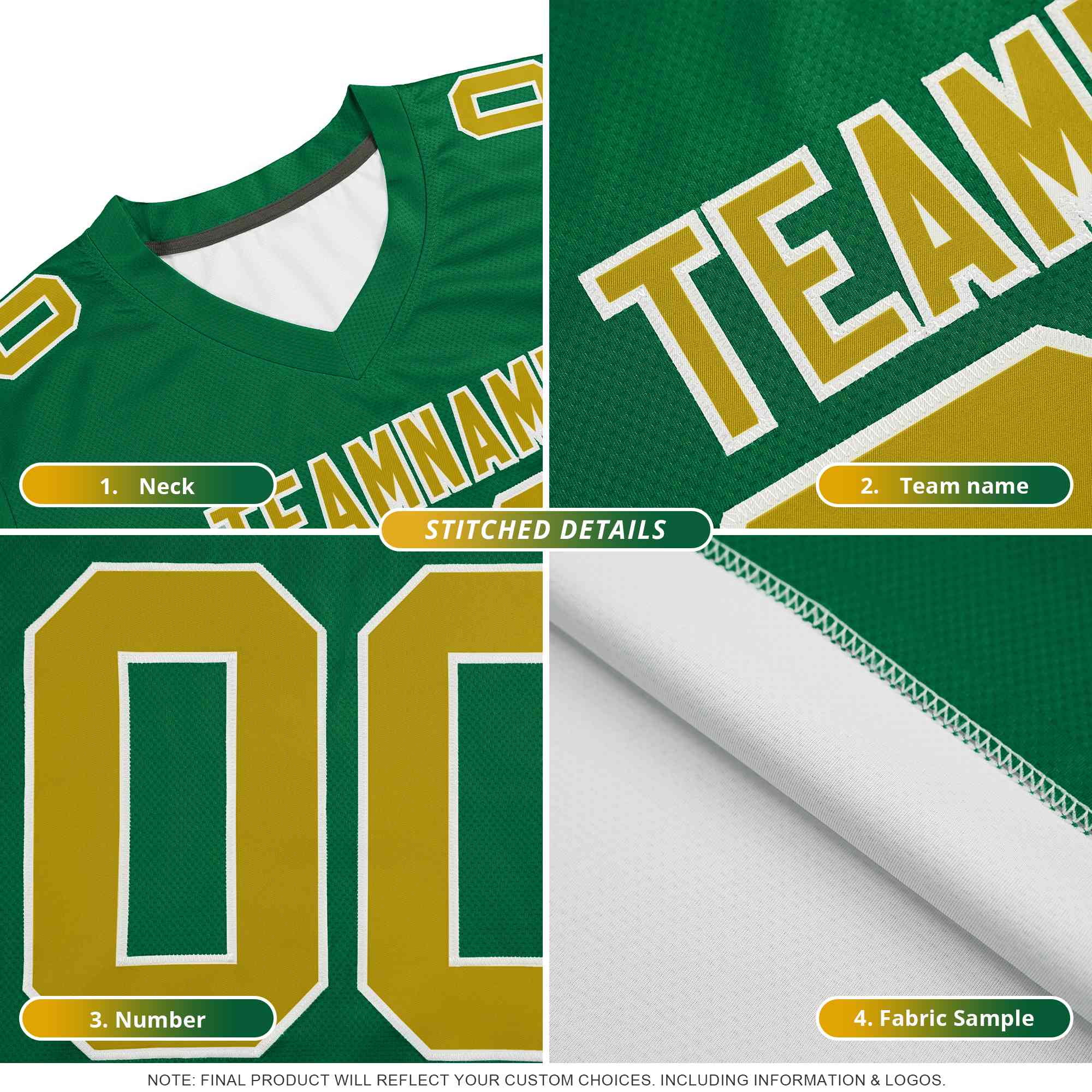 Custom Orange Aqua Side Stripe Pattern Authentic American Football Jersey