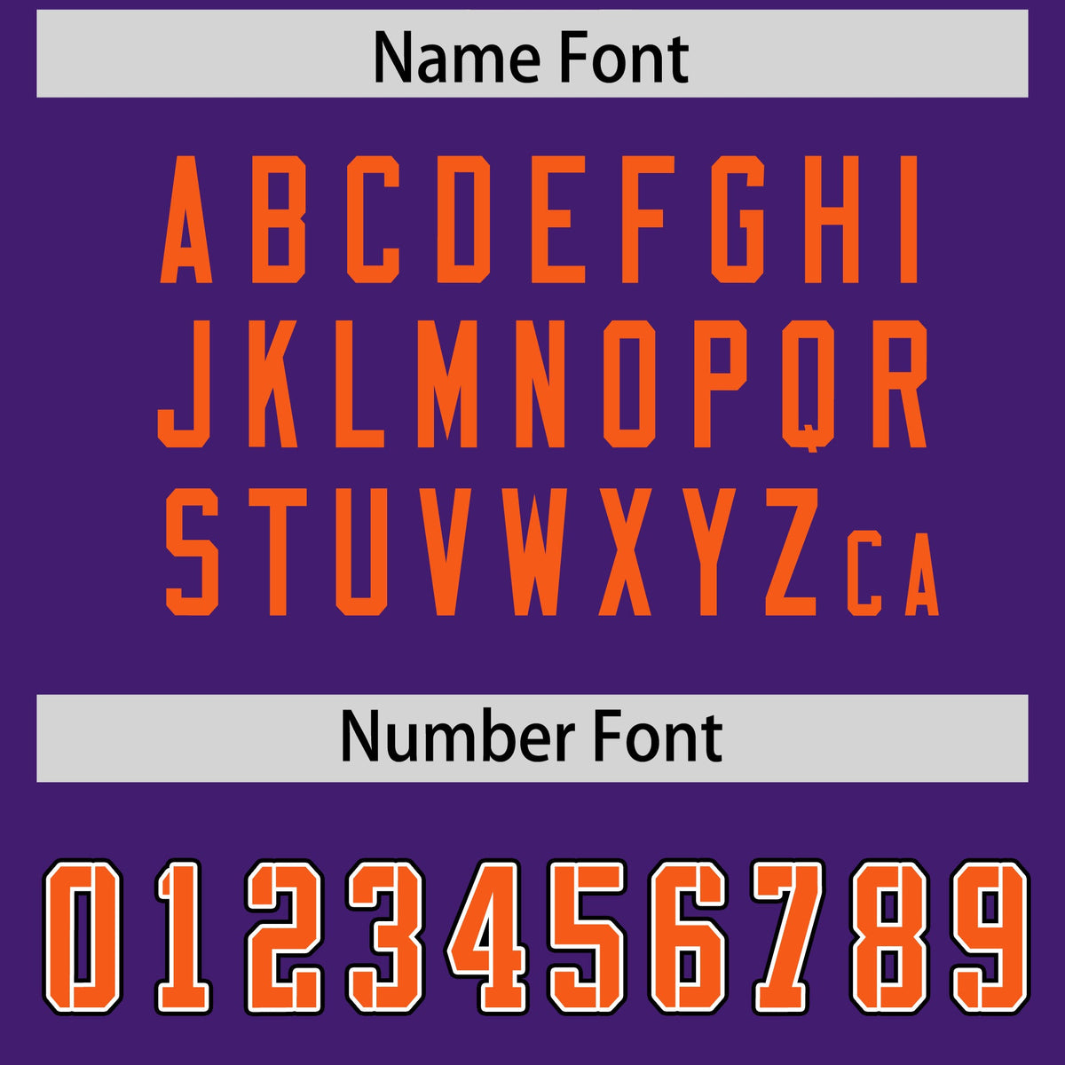 Custom Purple Orange Personalized Neckline Square Classic Authentic American Football Jersey