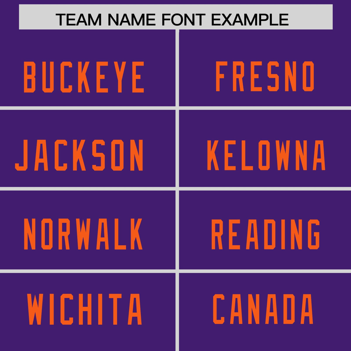 Custom Purple Orange Personalized Neckline Square Classic Authentic American Football Jersey