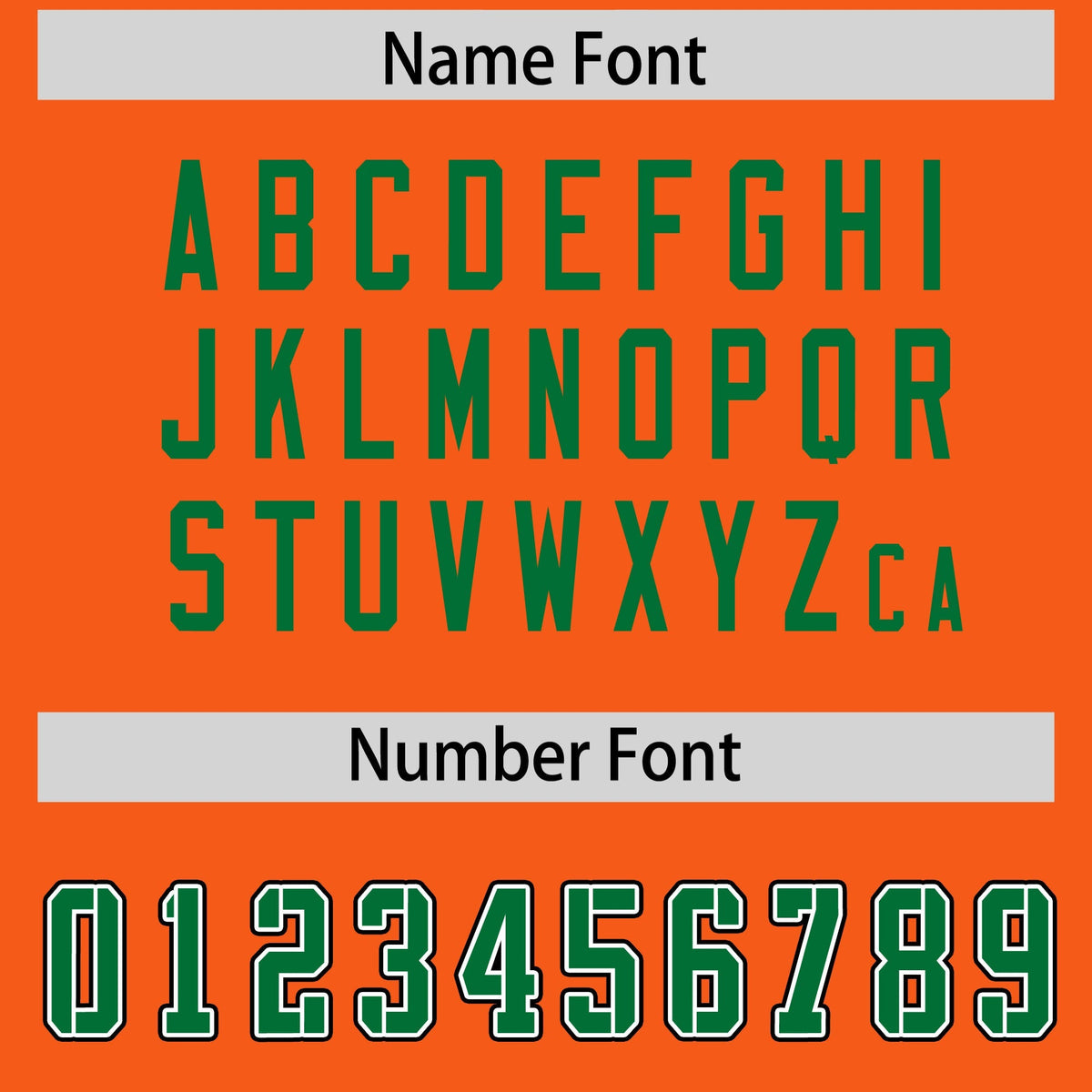 Custom Orange Kelly Green Personalized Neckline Square Classic Authentic American Football Jersey