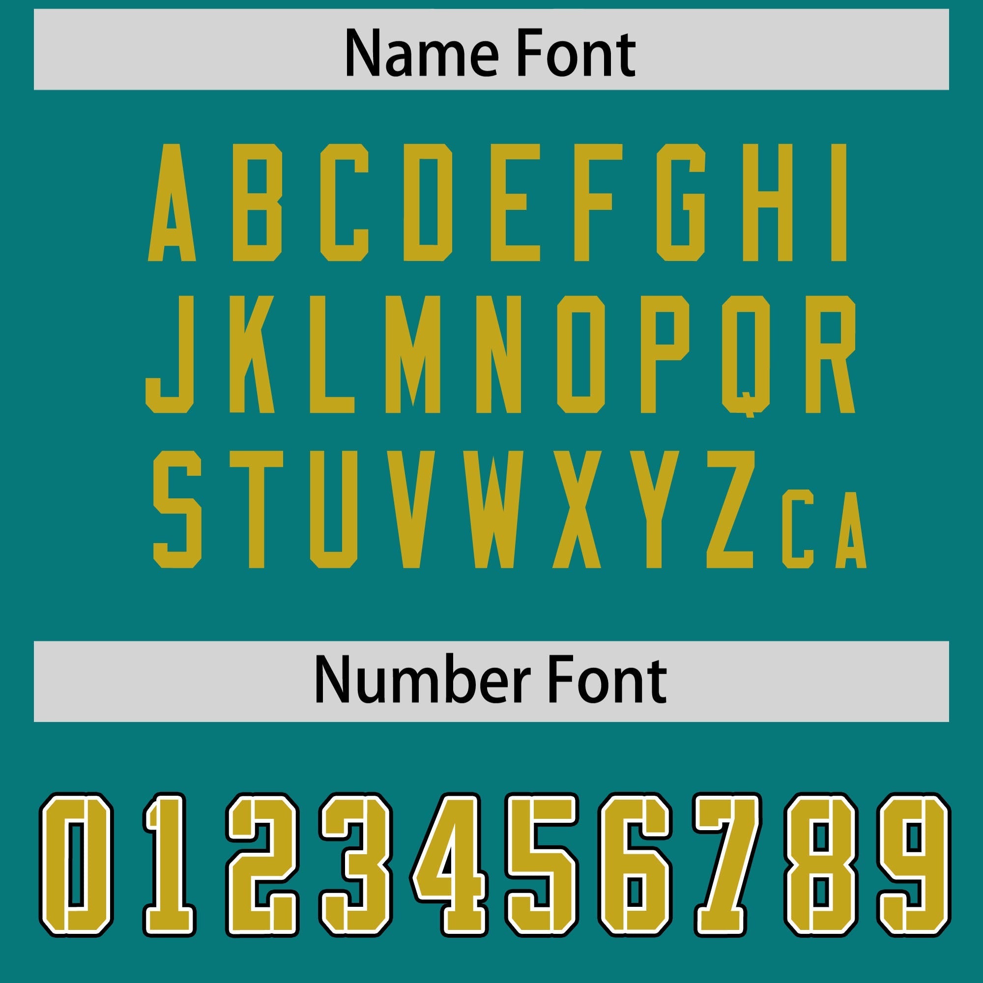 Custom Aqua Old Gold Personalized Neckline Square Classic Authentic American Football Jersey