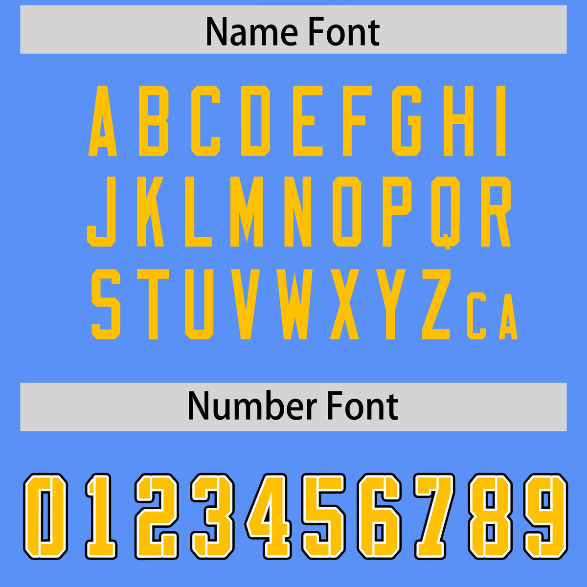 Custom Powder Blue Yellow Personalized Neckline Square Classic Authentic American Football Jersey